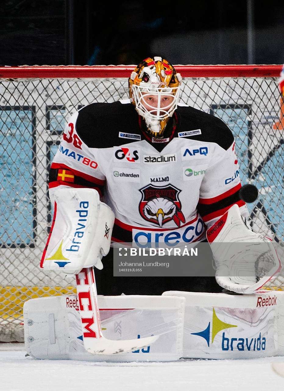 Malmö Redhawks målvakt Robin Rahm