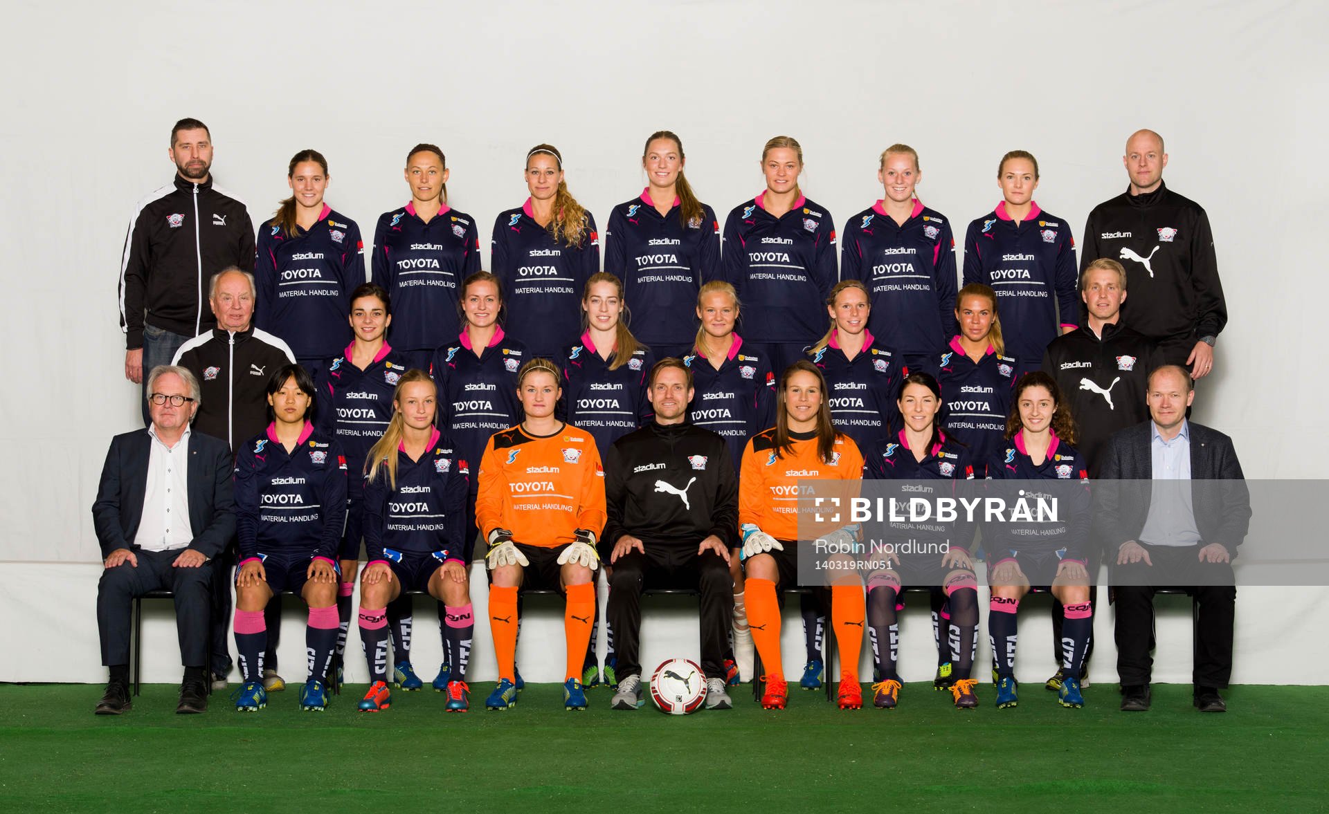 Spelare i damfotbollslaget Linköping