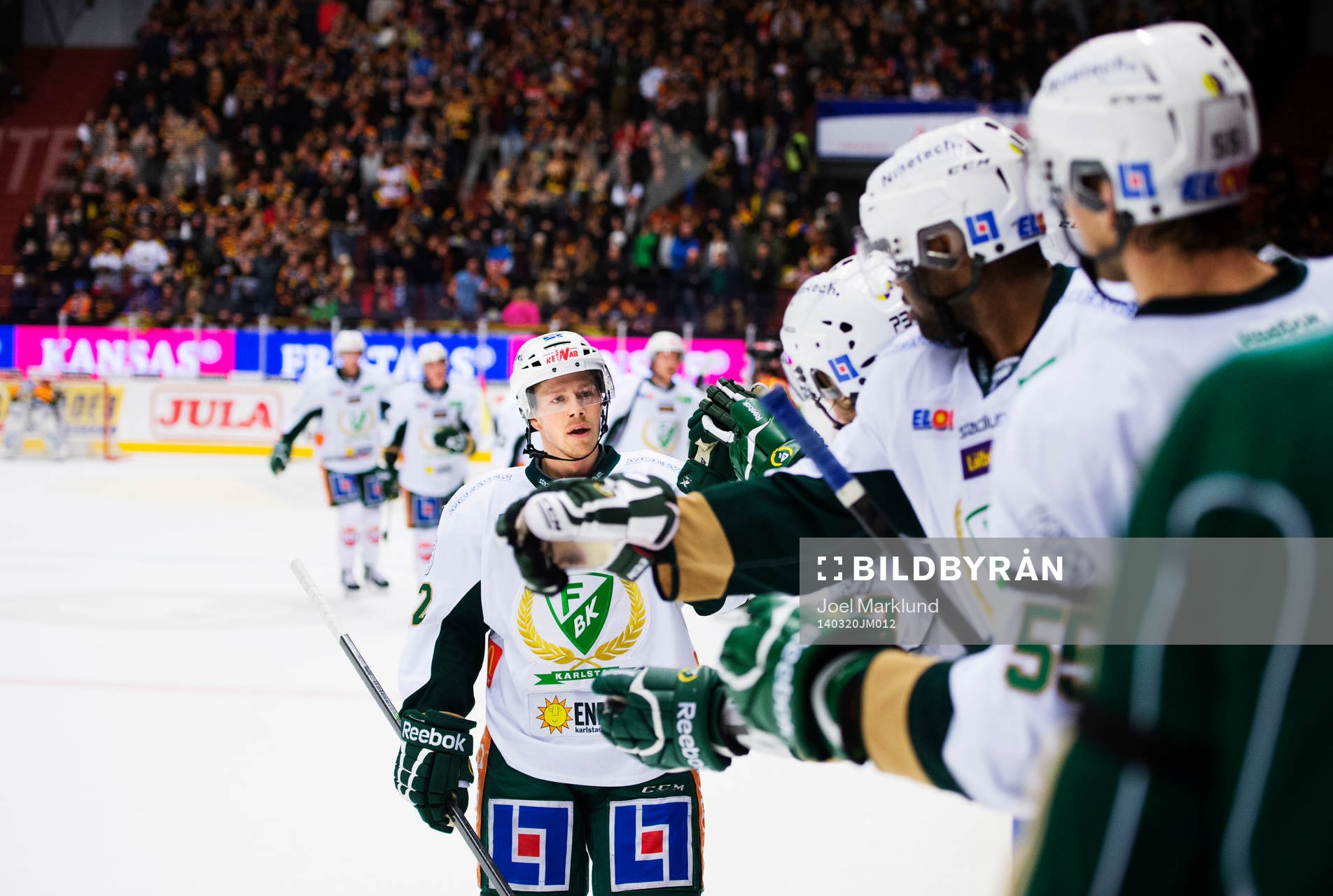 Färjestads Joakim Hillding jublar