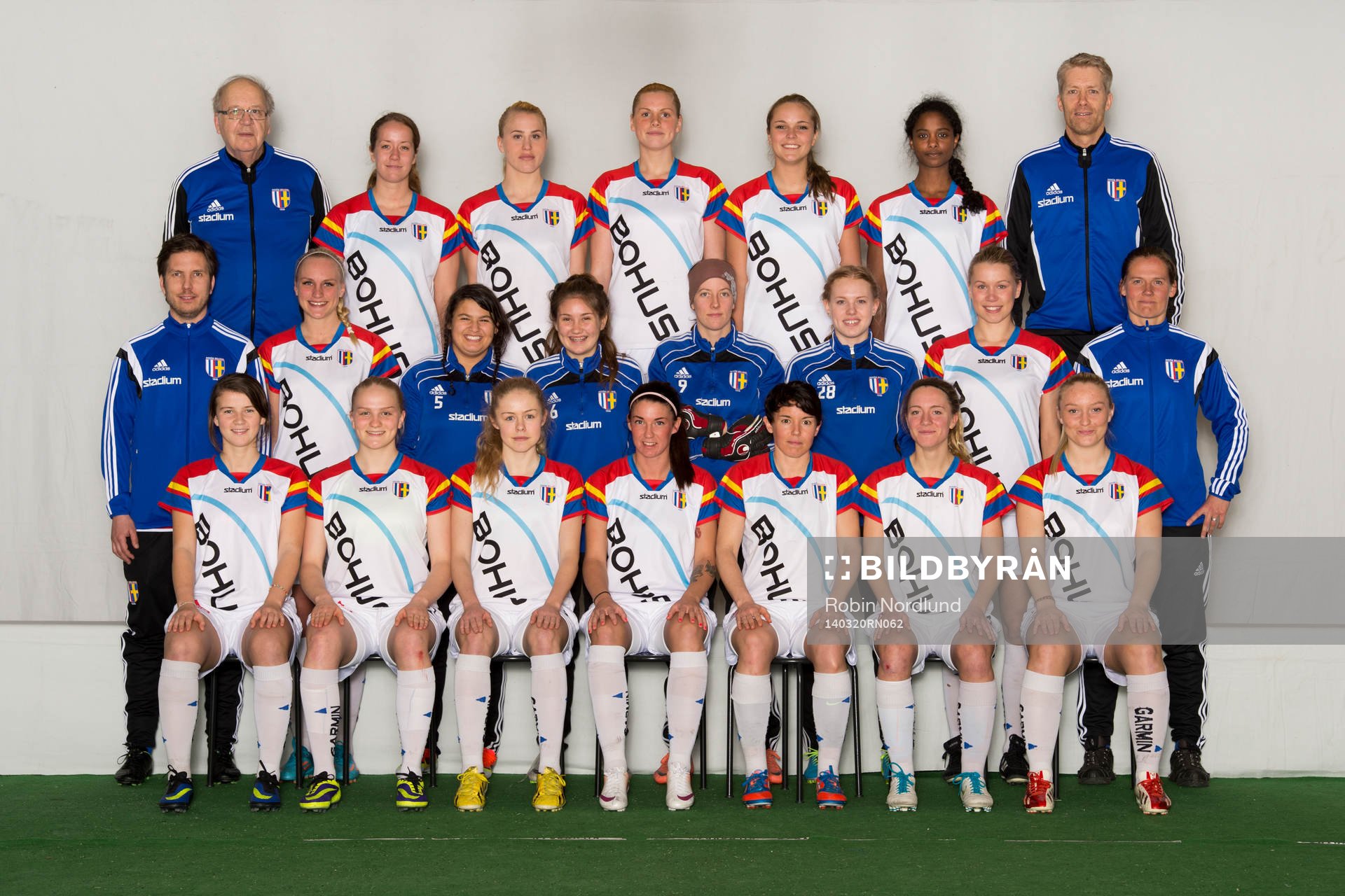Spelare i damfotbollslaget Hovås/Billdal