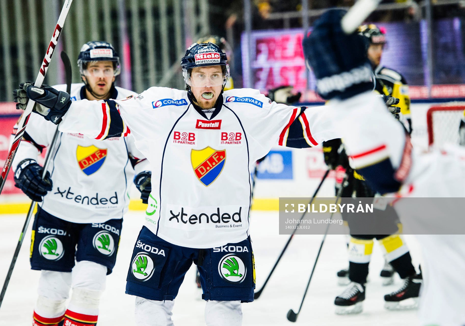 Djurgårdens Jens Jakobs jublar