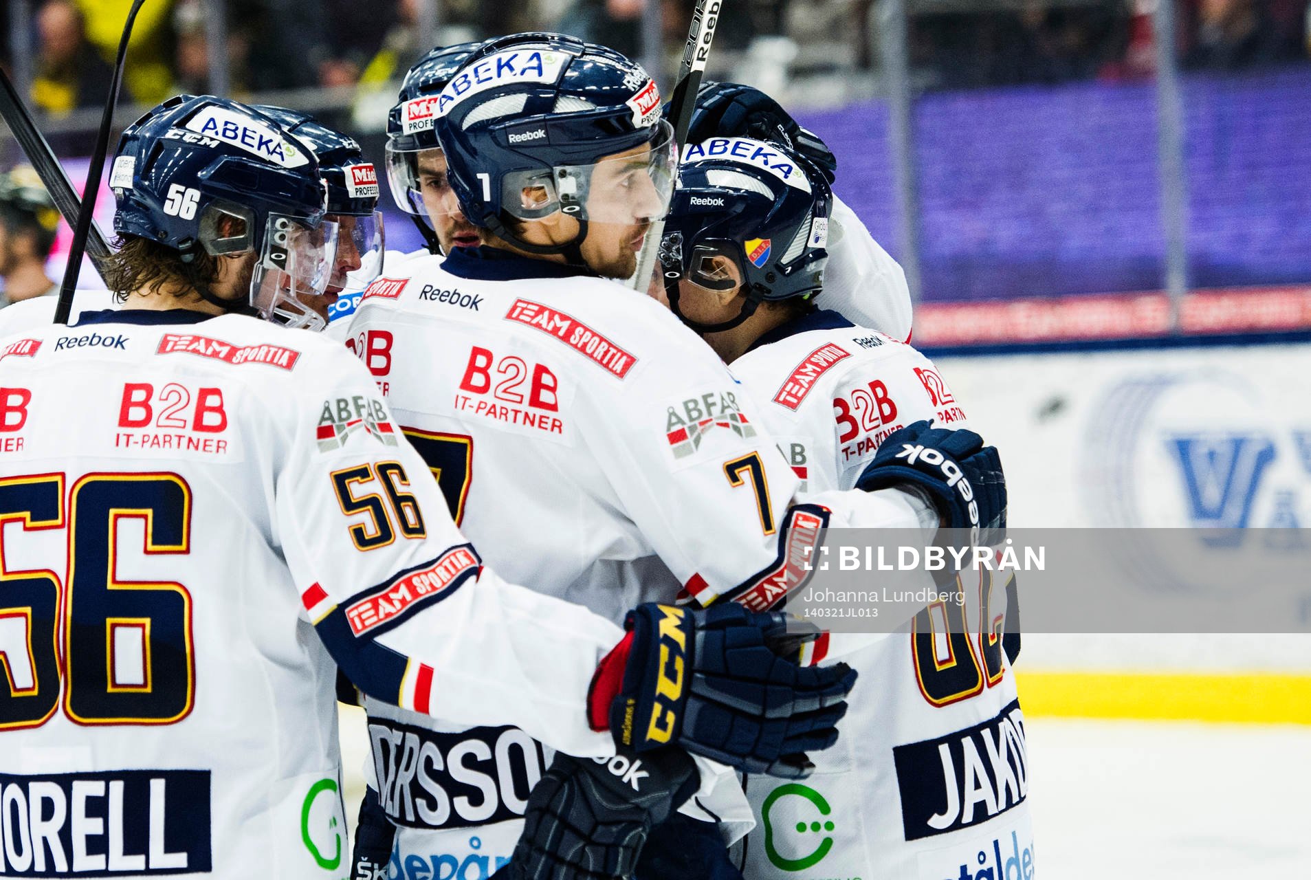 Djurgårdens spelare jublar
