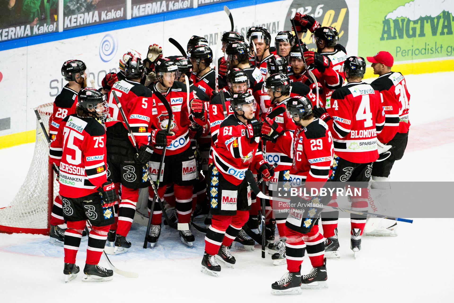 Malmö Redhawks firar segern