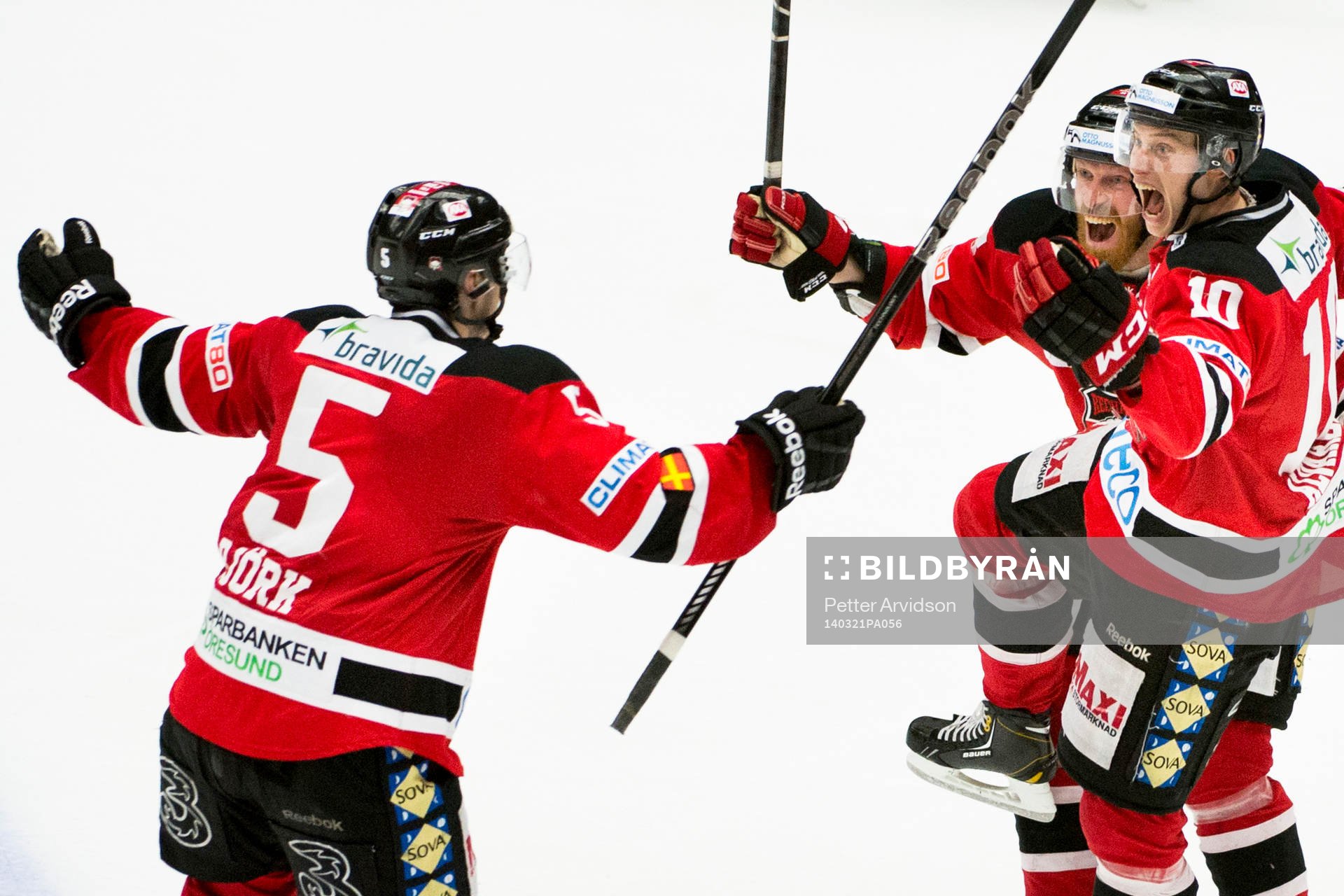 Malmö Redhawks Robin Alvarez jublar