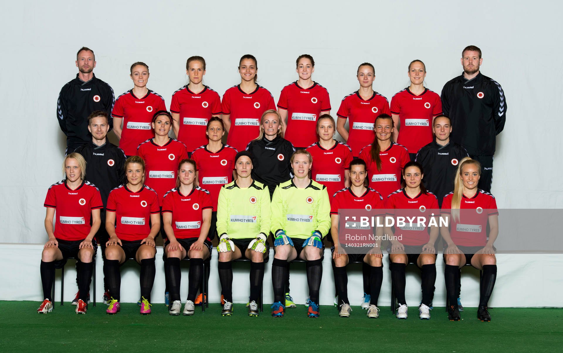 Spelare i damfotbollslaget Kristianstad DFF
