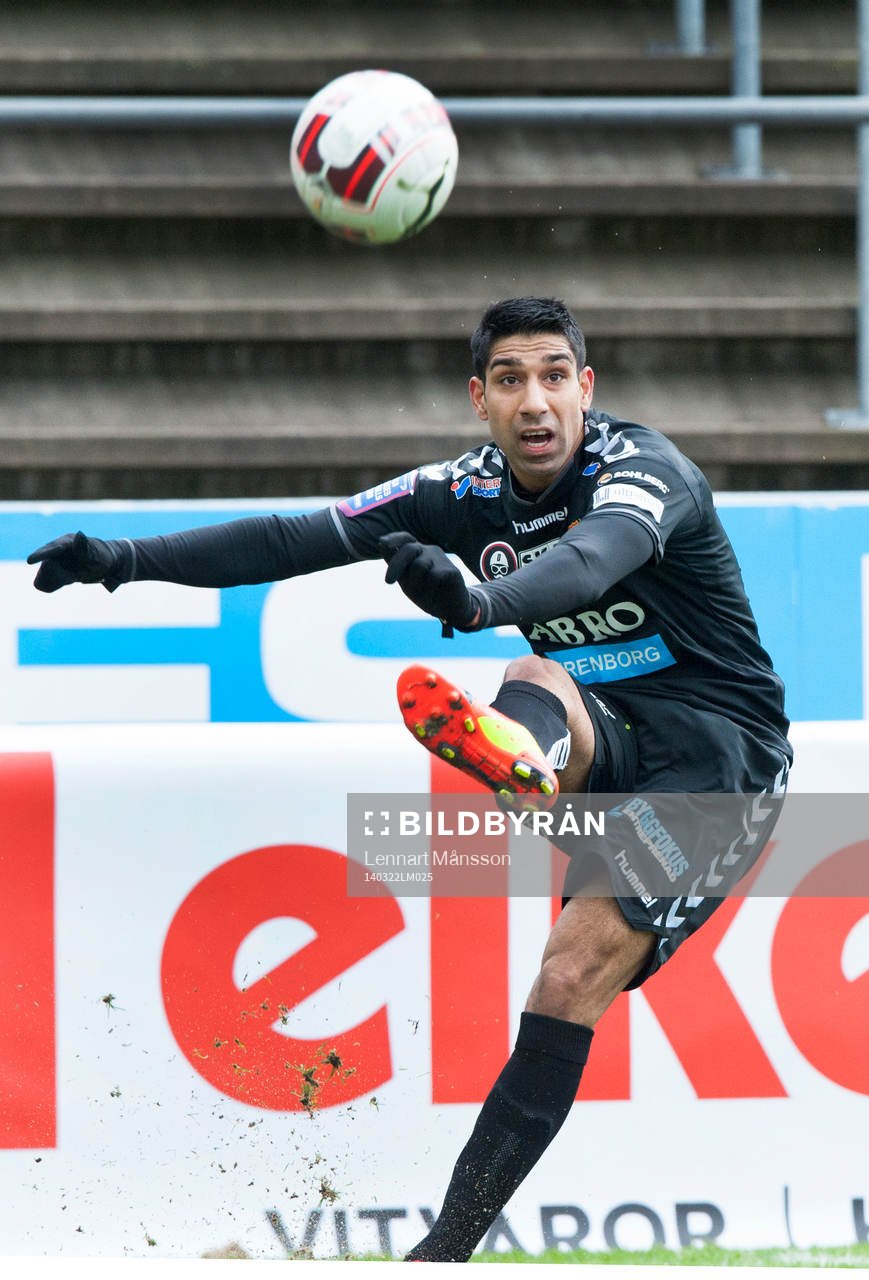 Gais Sandeep Mankoo i matchen i Svenska Cupen mellan