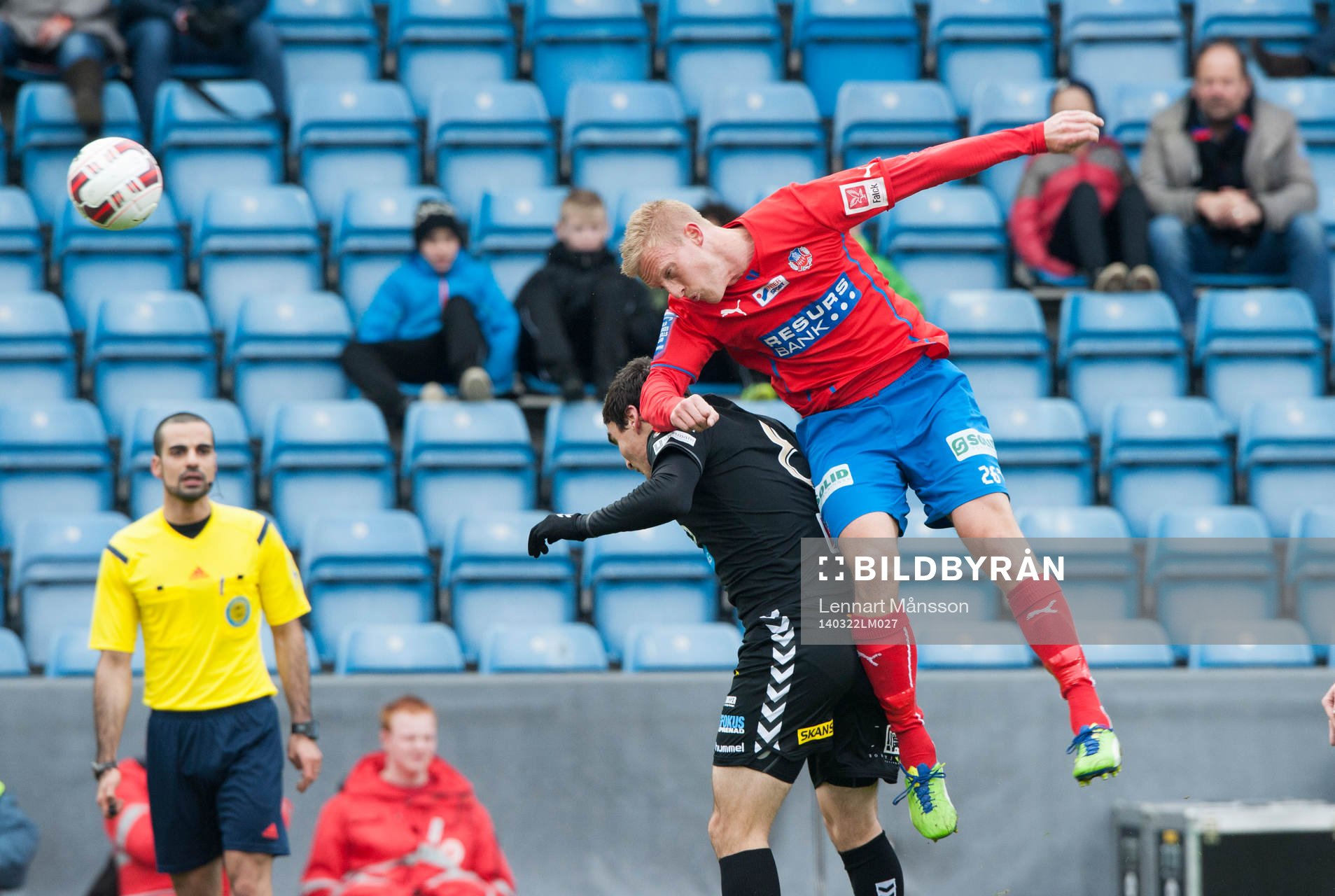 Helsingborgs Peter Larsson i matchen i Svenska Cupen mellan