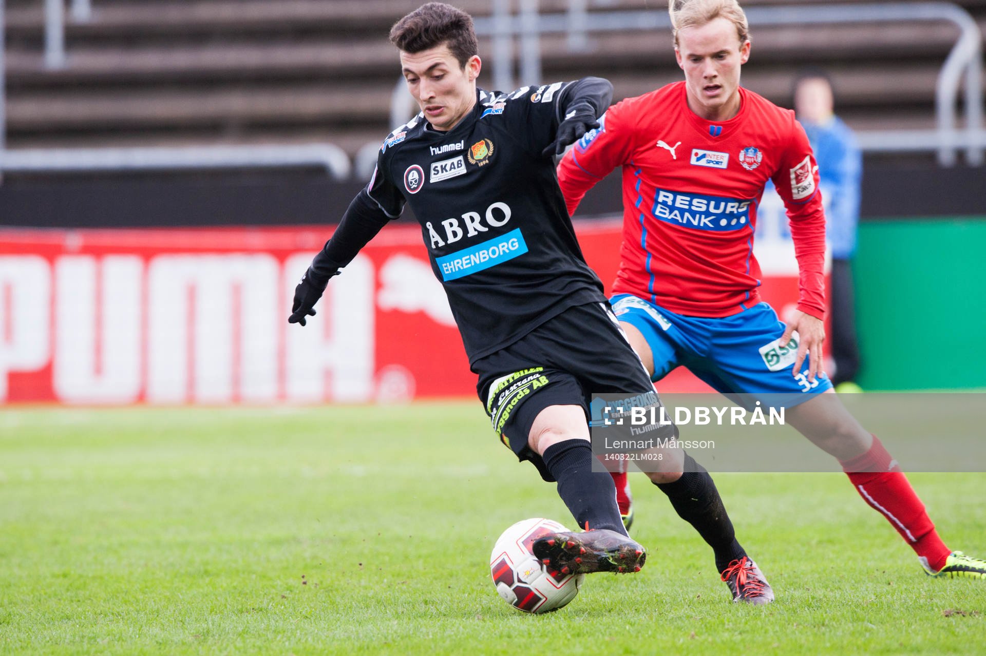 Gais Petrit Zhubi i matchen i Svenska Cupen mellan