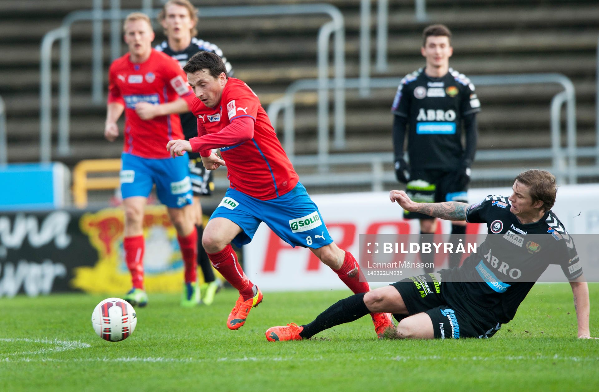 Helsingborgs Ardian Gashi  i matchen i Svenska Cupen mellan