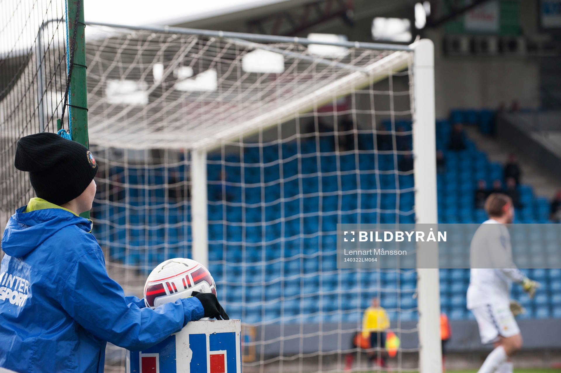 Bollkalle i matchen i Svenska Cupen mellan Helsingborg och