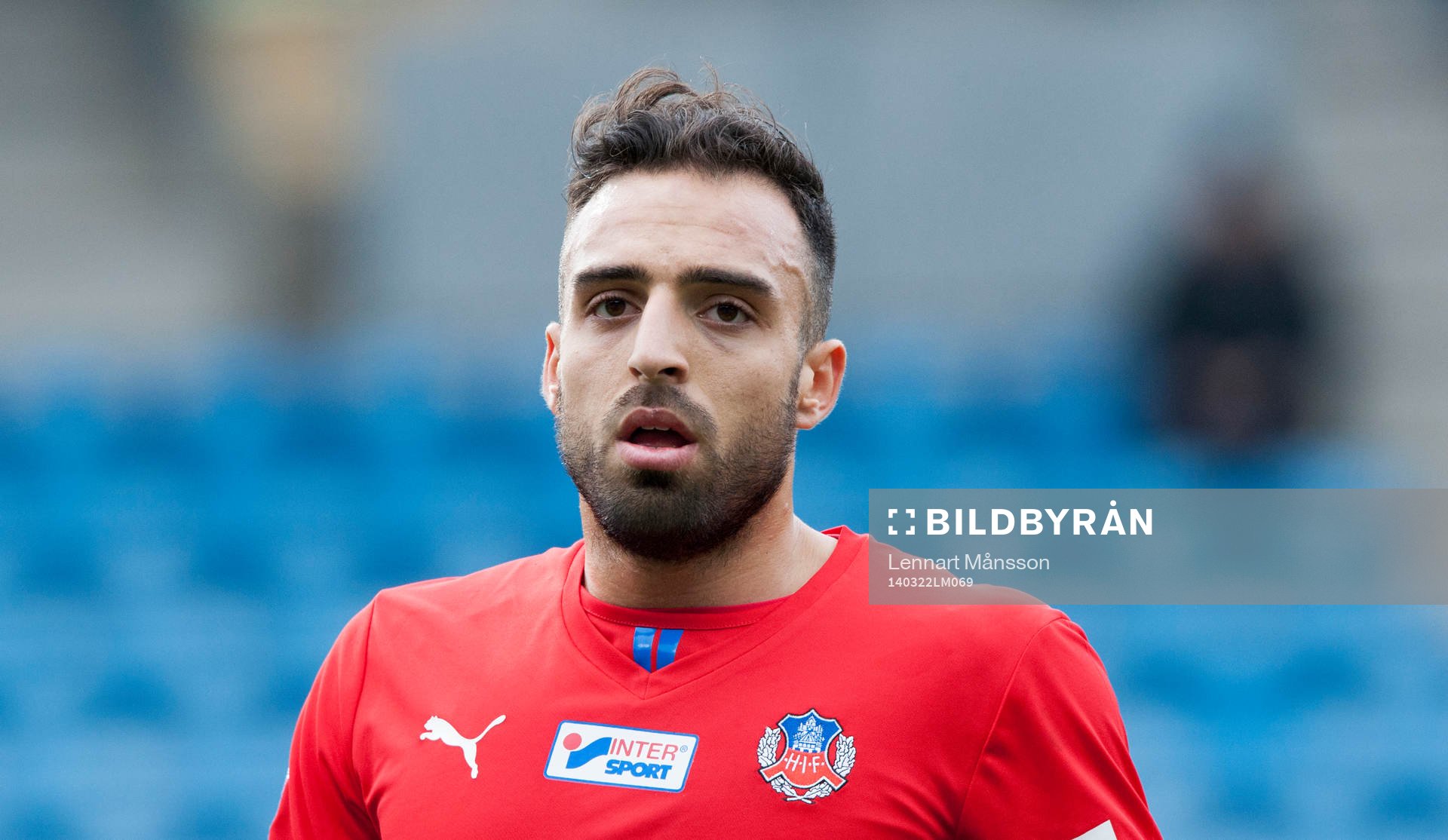 Helsingborgs Abdul Khalili i matchen i Svenska Cupen mellan