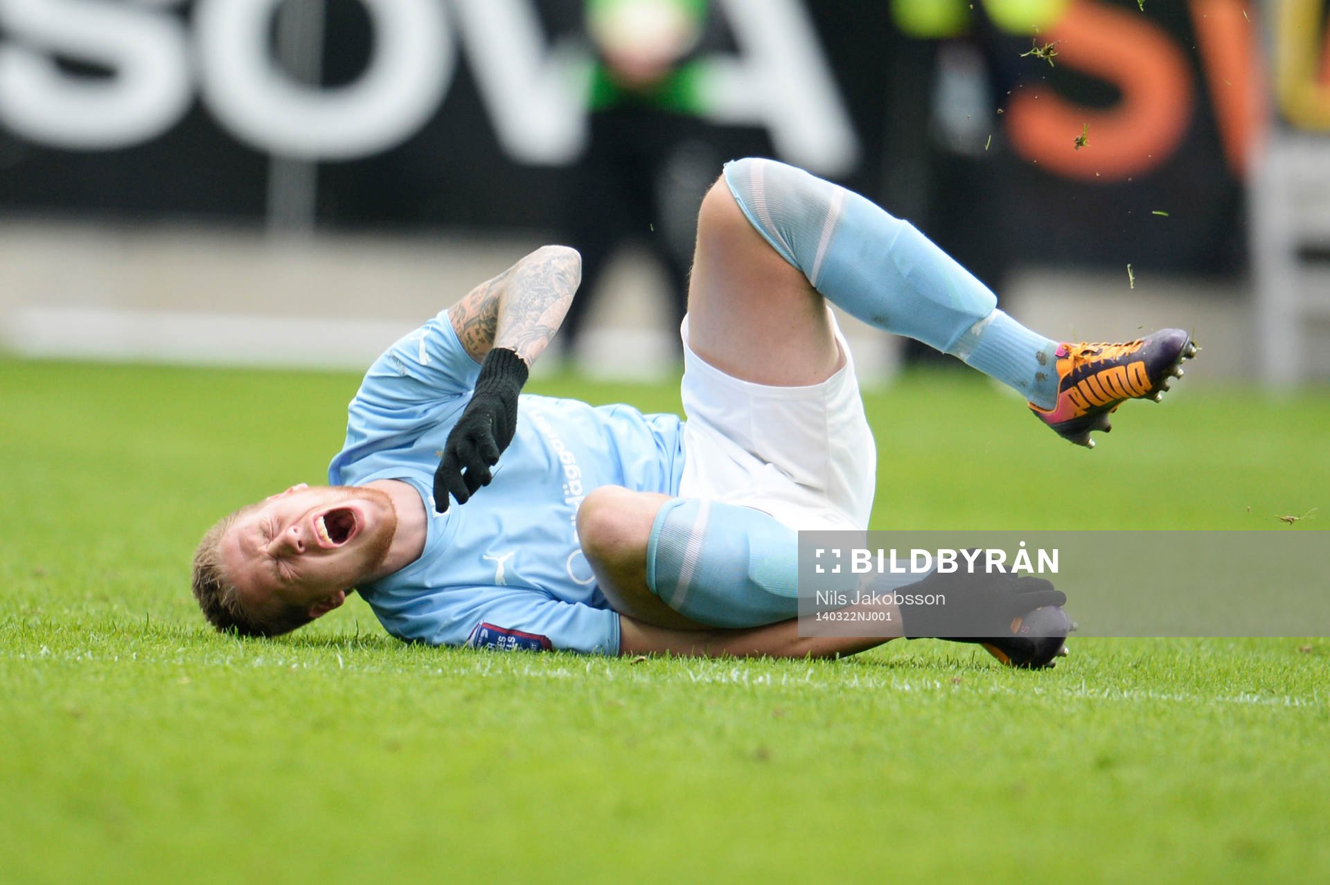 Malmö FFs Pontus Jansson har ont
