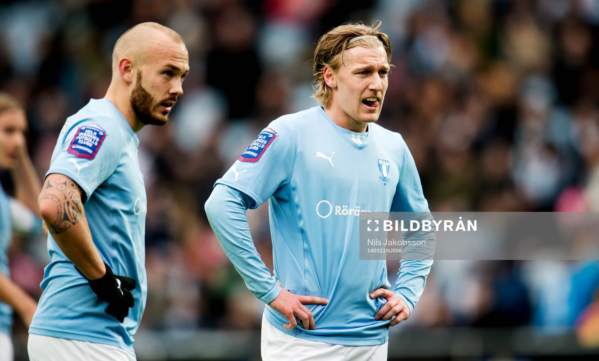 Malmö FFs Magnus Eriksson och Emil Forsberg