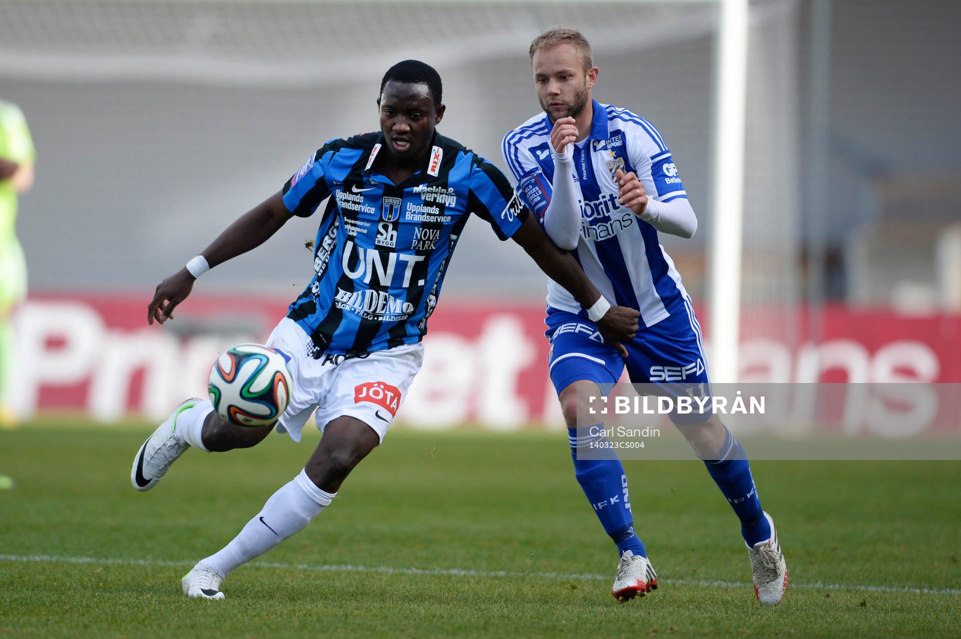 Sirius Moses Ogbu och IFK Göteborgs Robin Söder
