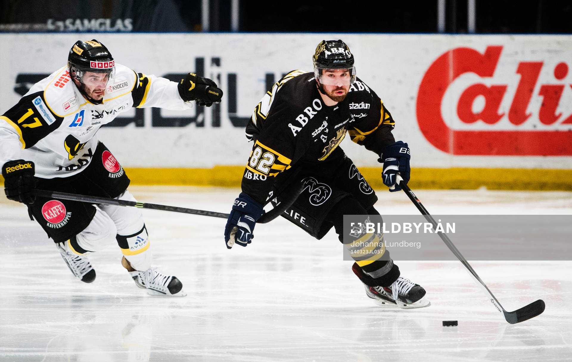 s Carsen Germyn jagas av Västerås Luca Caputi