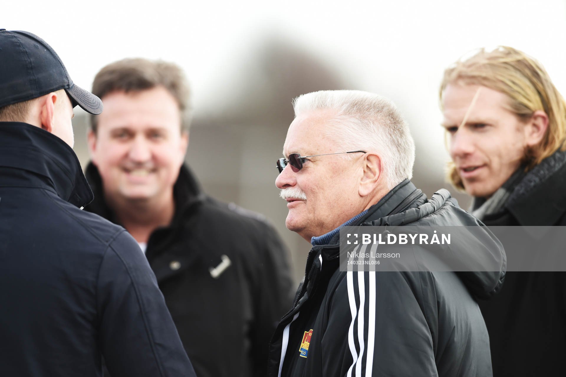 Tyresös ordförande Hans Lindberg under kvartsfinalen av damernas champions league mellan Tyresö och Neulengbach 23 mars 2014 i Stockholm.