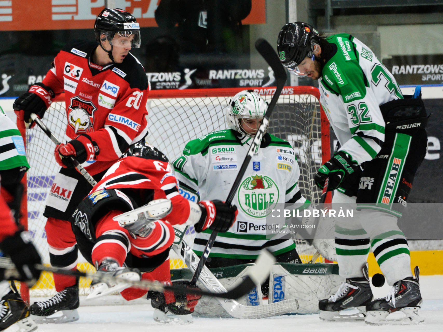 Malmös Henrik Hetta Malmös Brian Ihnacak och Rögles