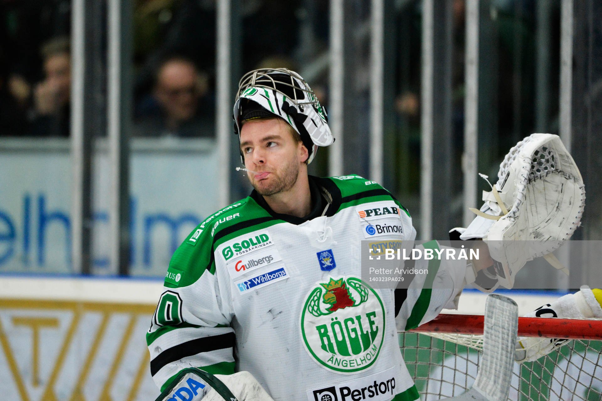 Rögles målvakt Kevin Lindskoug