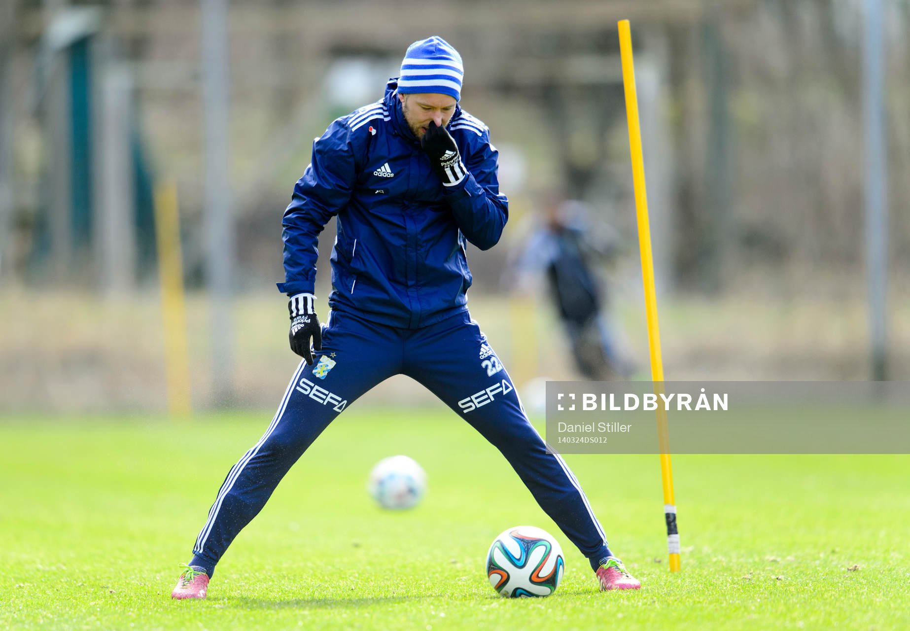 under en träning med IFK Göteborg