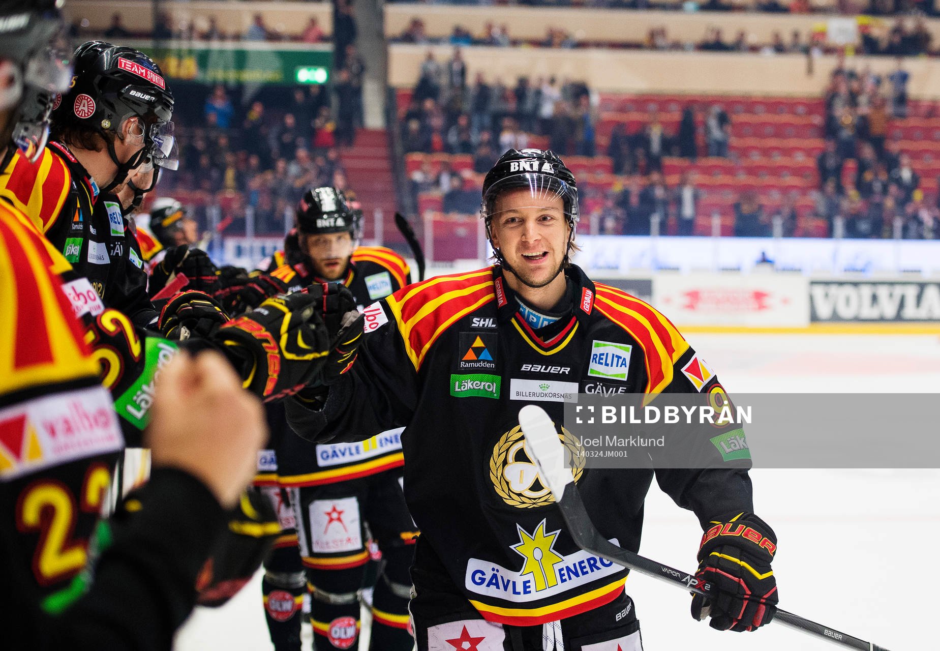 Brynäs Johan Harju jublar
