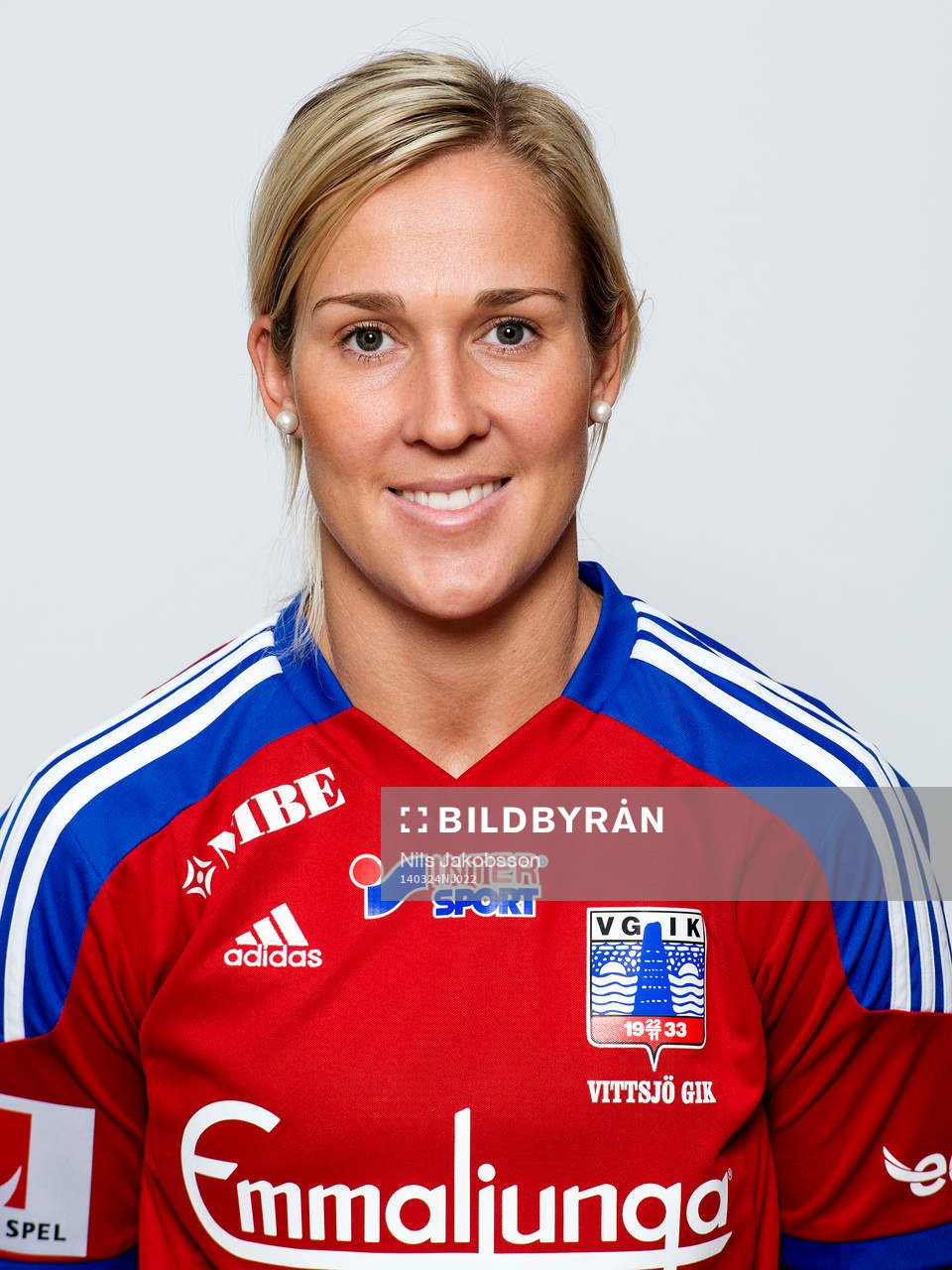Vittsjös Kirsty Yallop poserar för ett porträtt den 24 mars 2014 i Vittsjö.