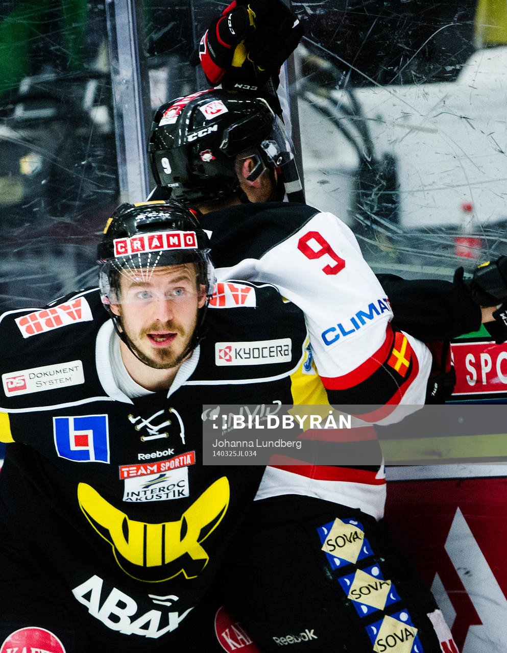 Västerås Andreas Frisk  och Malmö Redhawks Fredrik Storm