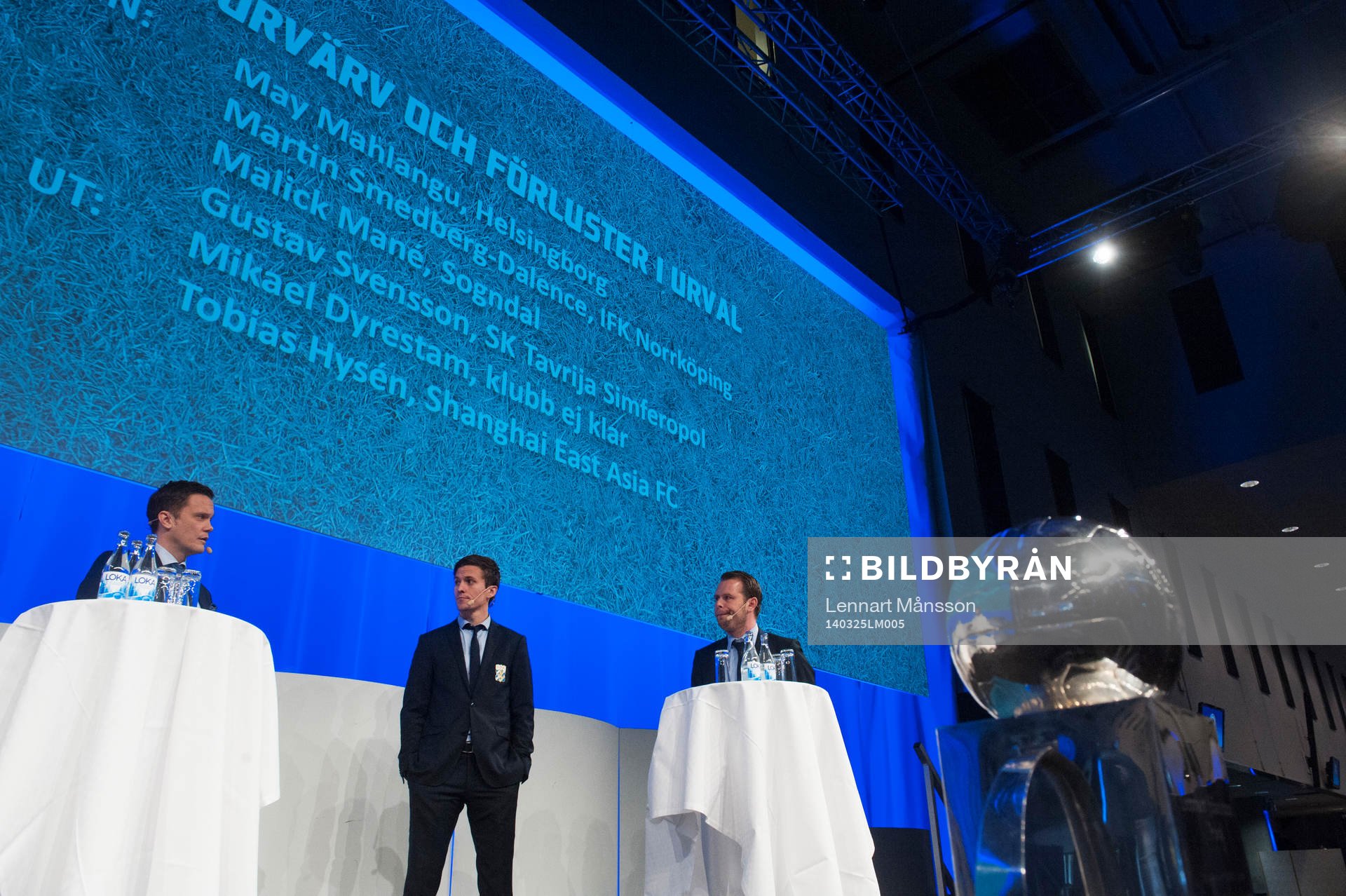 IFK Göteborgs tränare Mikael Stahre och Lasse Vibe vid