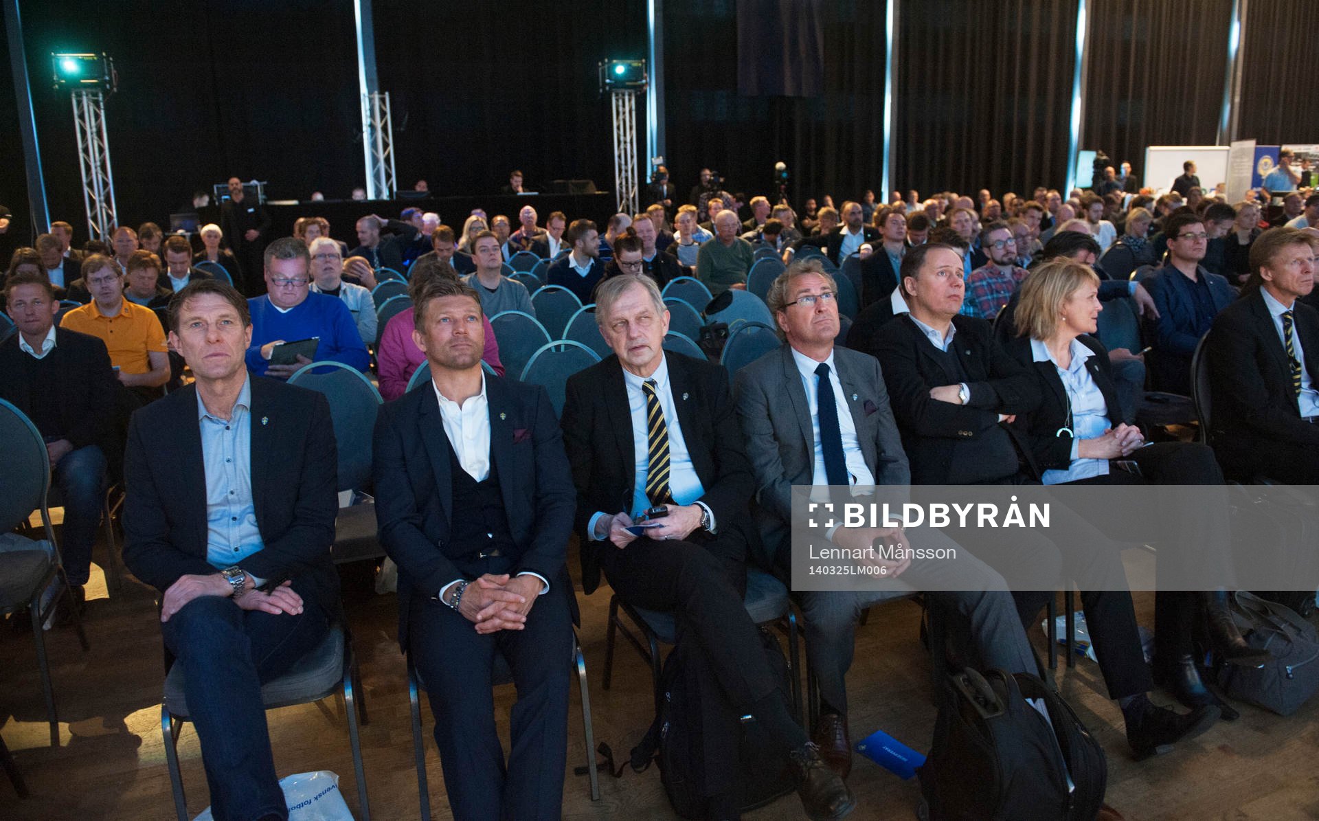 Förbundskaptenerna Marcus Allbäck och Erik Hamrén på