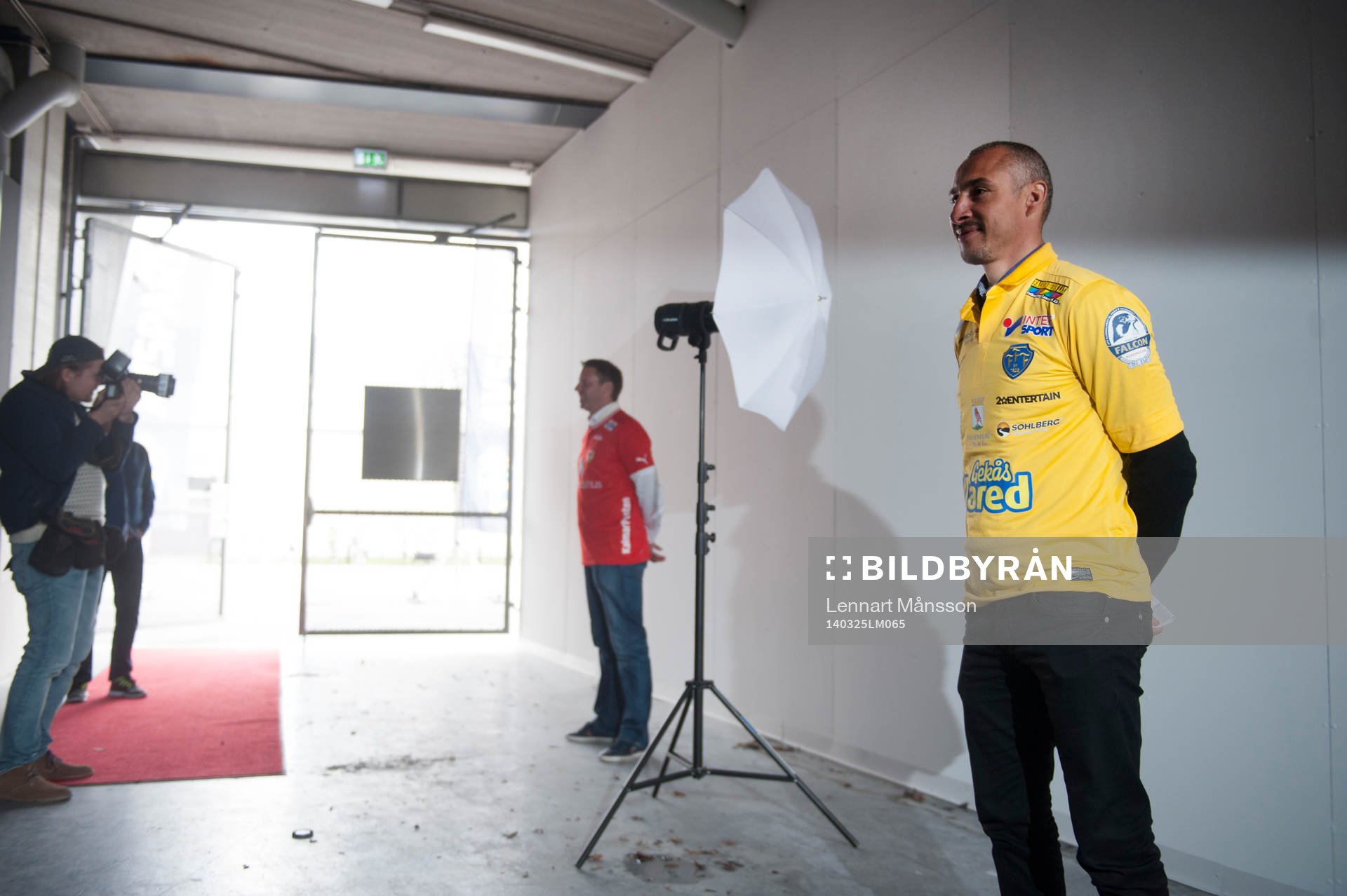 Fotografering av tränarna vid fotbollens allsvenska