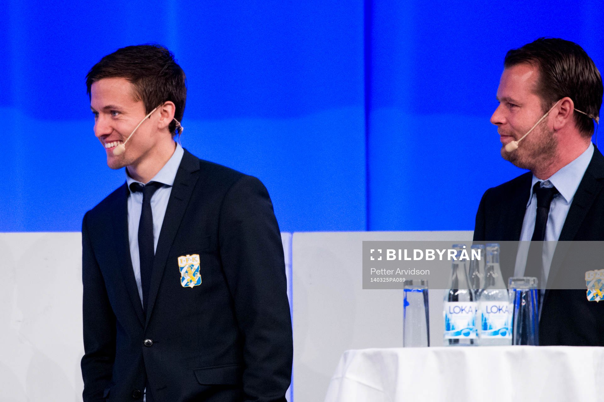 Göteborgs Lars Vibe och Göteborgs tränare Mikael Stahre