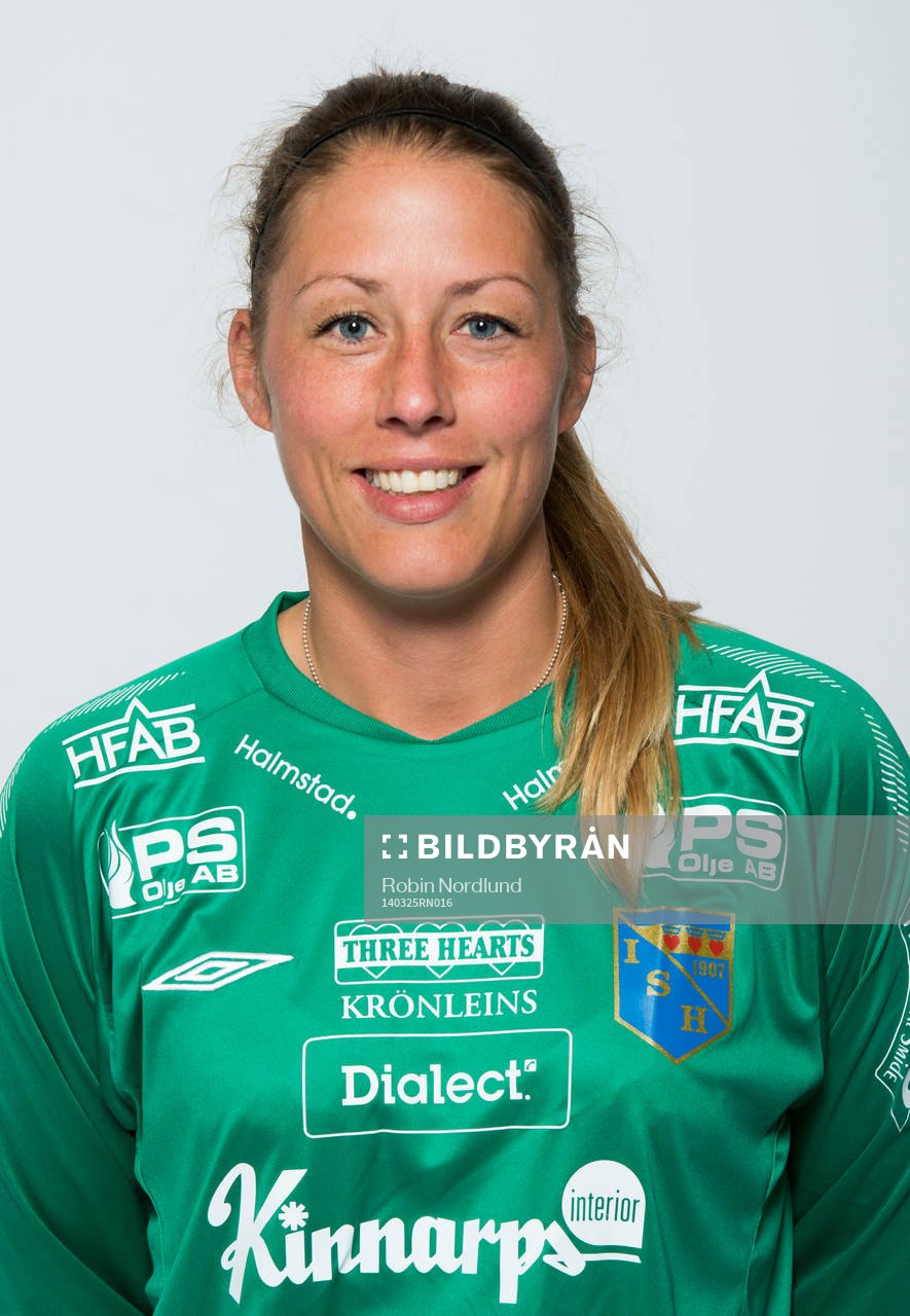 Damfotbollsspelaren Anna Eckert, målvakt, Halmia
