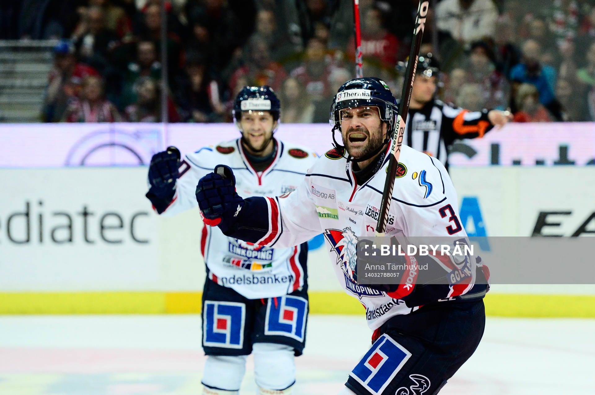 Linköpings Kent McDonell jublar