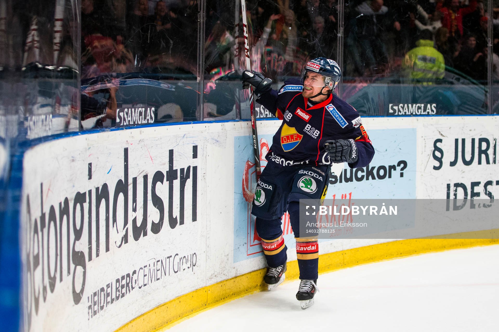 Djurgårdens Jens Jakobs jublar