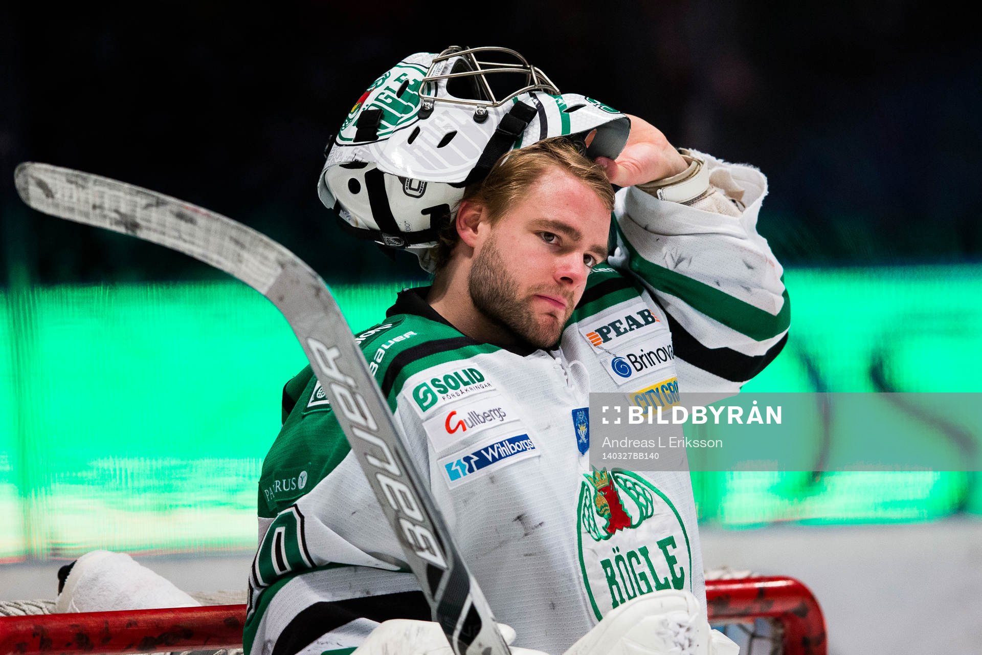 Rögles målvakt Kevin Lindskoug