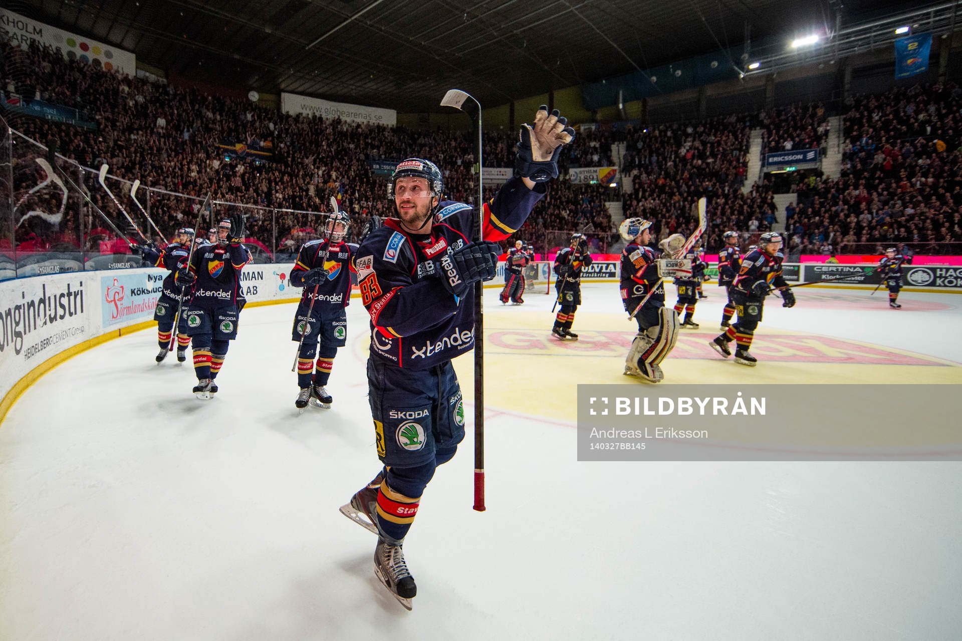 Djurgårdens Dustin Johner och resten av Djurgårdens