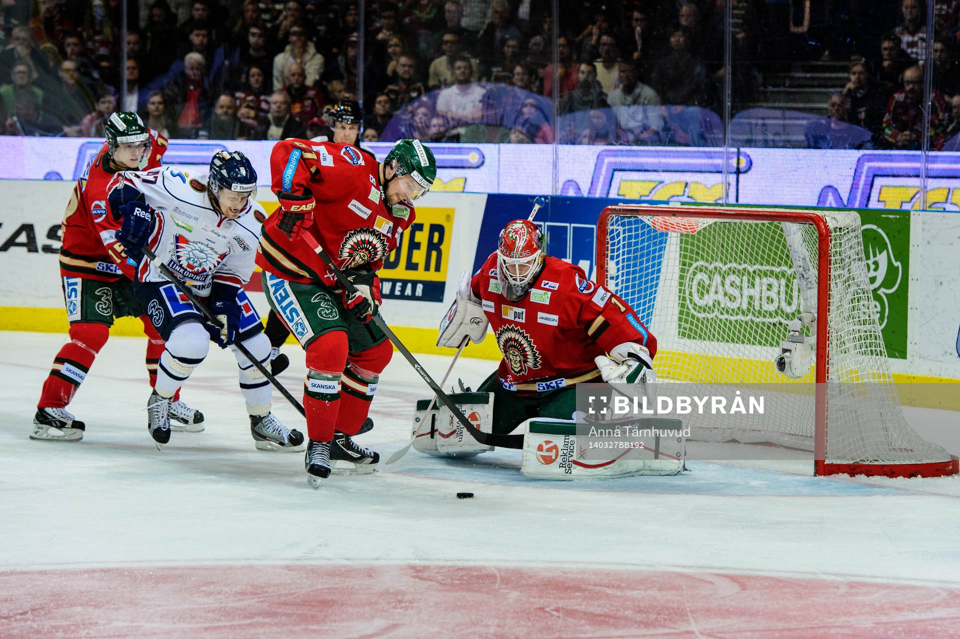 Linköpings Kent McDonell gör 0-1