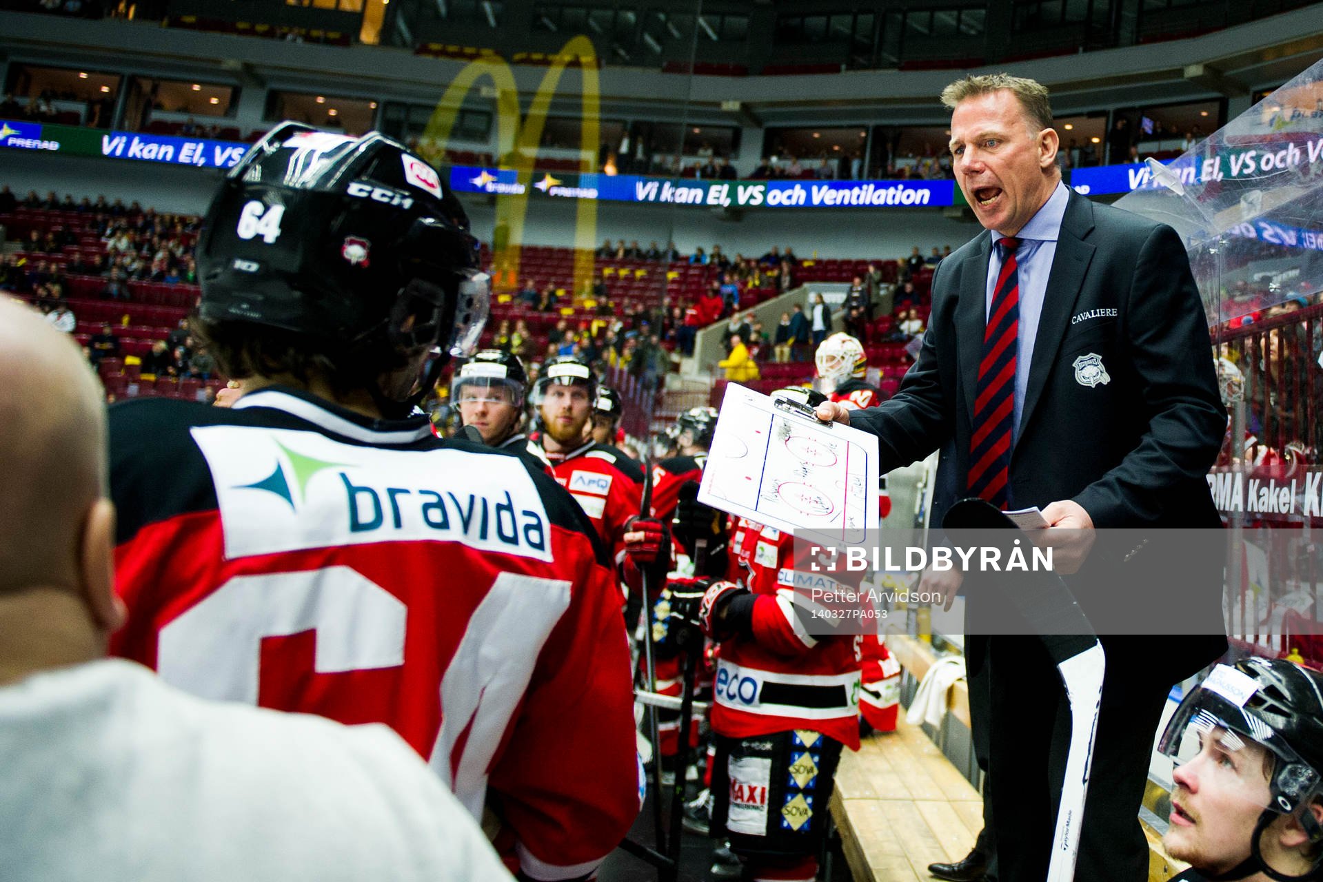 Malmö Redhawks tränare Mats Lusth