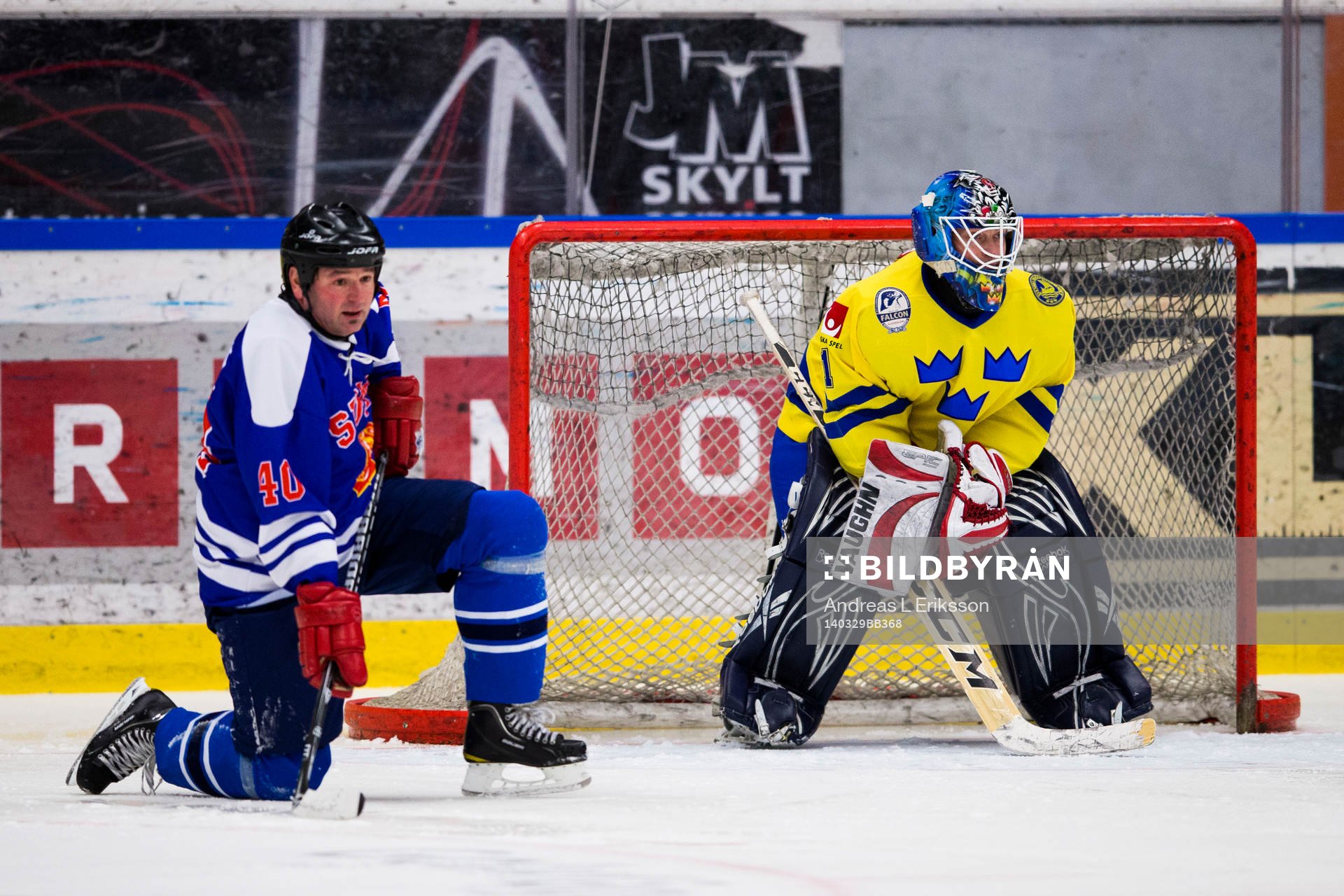Lion Legends Mika Nieminen och Tre Kronor Legends målvakt