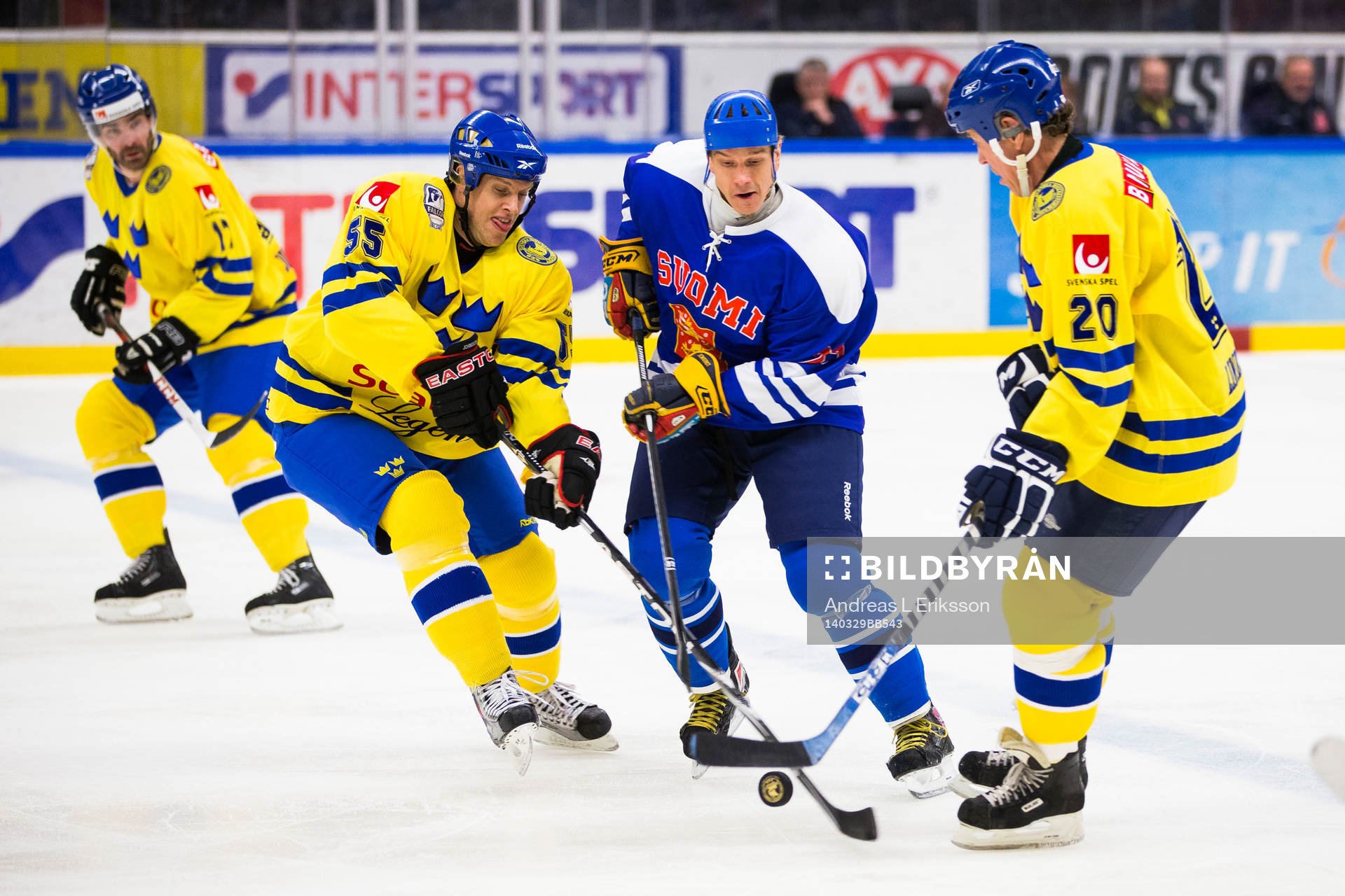 Tre Kronor Legends Kim Johnsson (v) och Willy Lindström