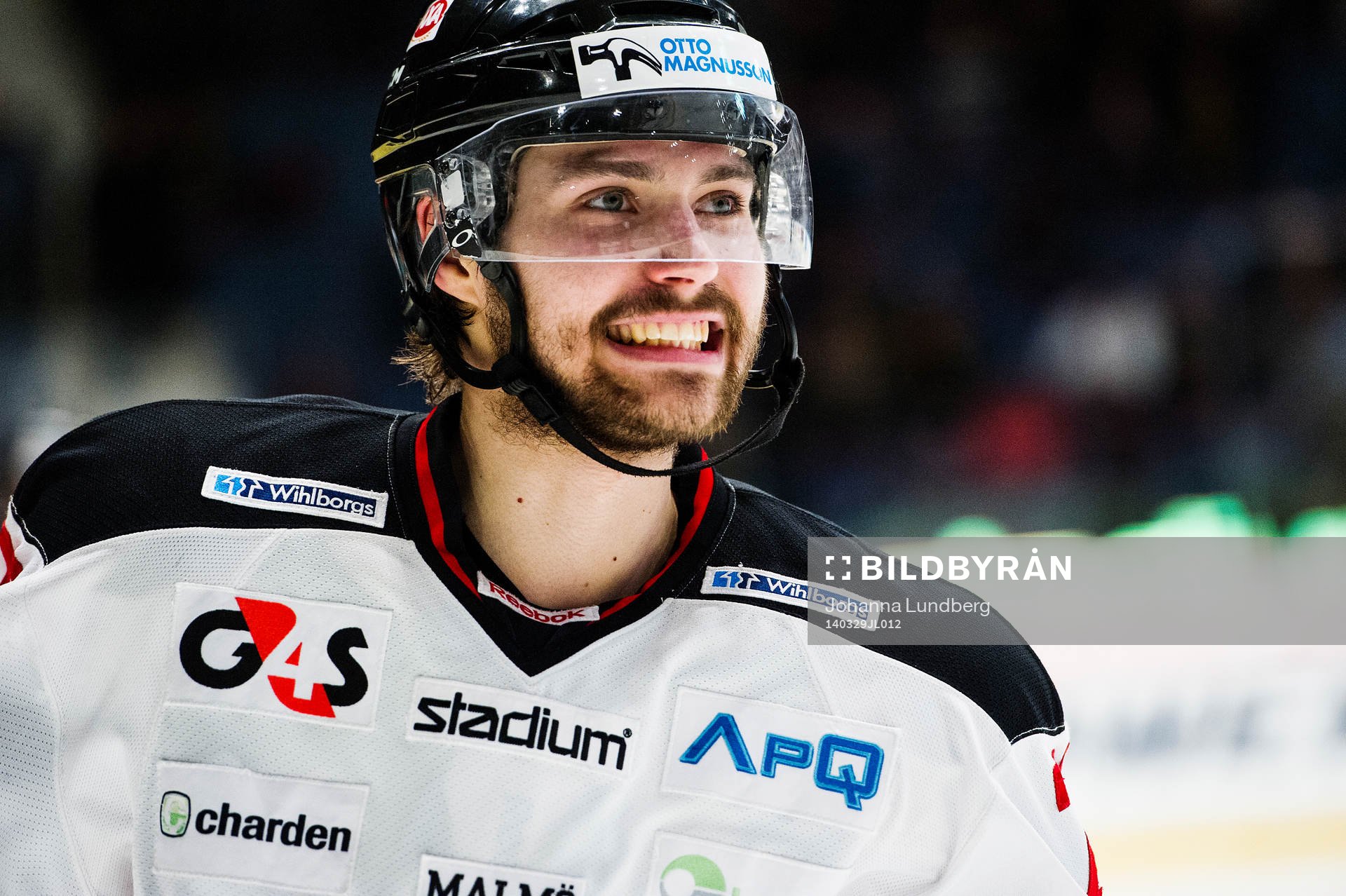 Malmö Redhawks Ludvig Rensfeldt  jublar