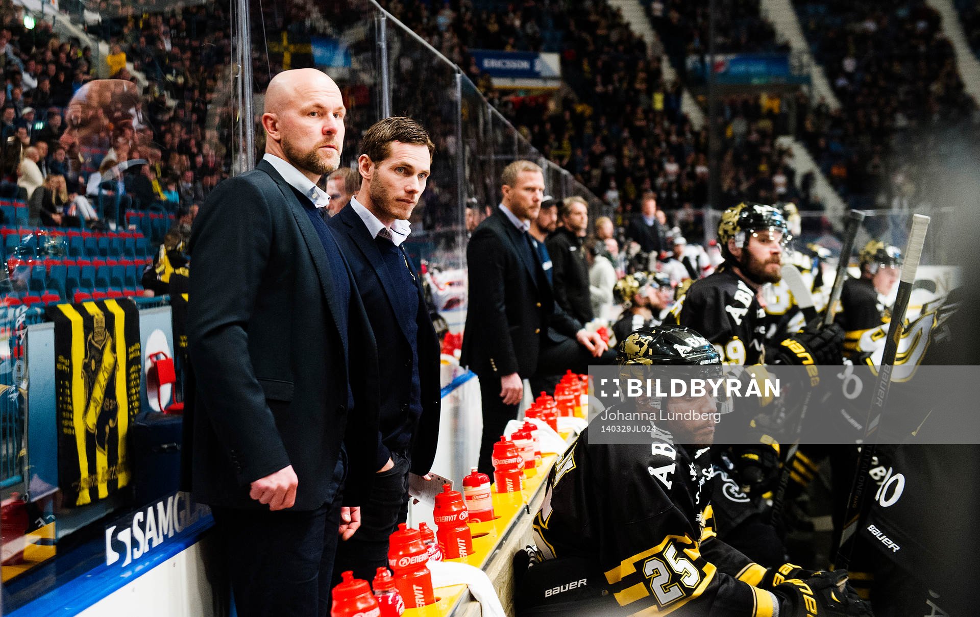 s tränare Mattias Norström och Daniel Rudslätt