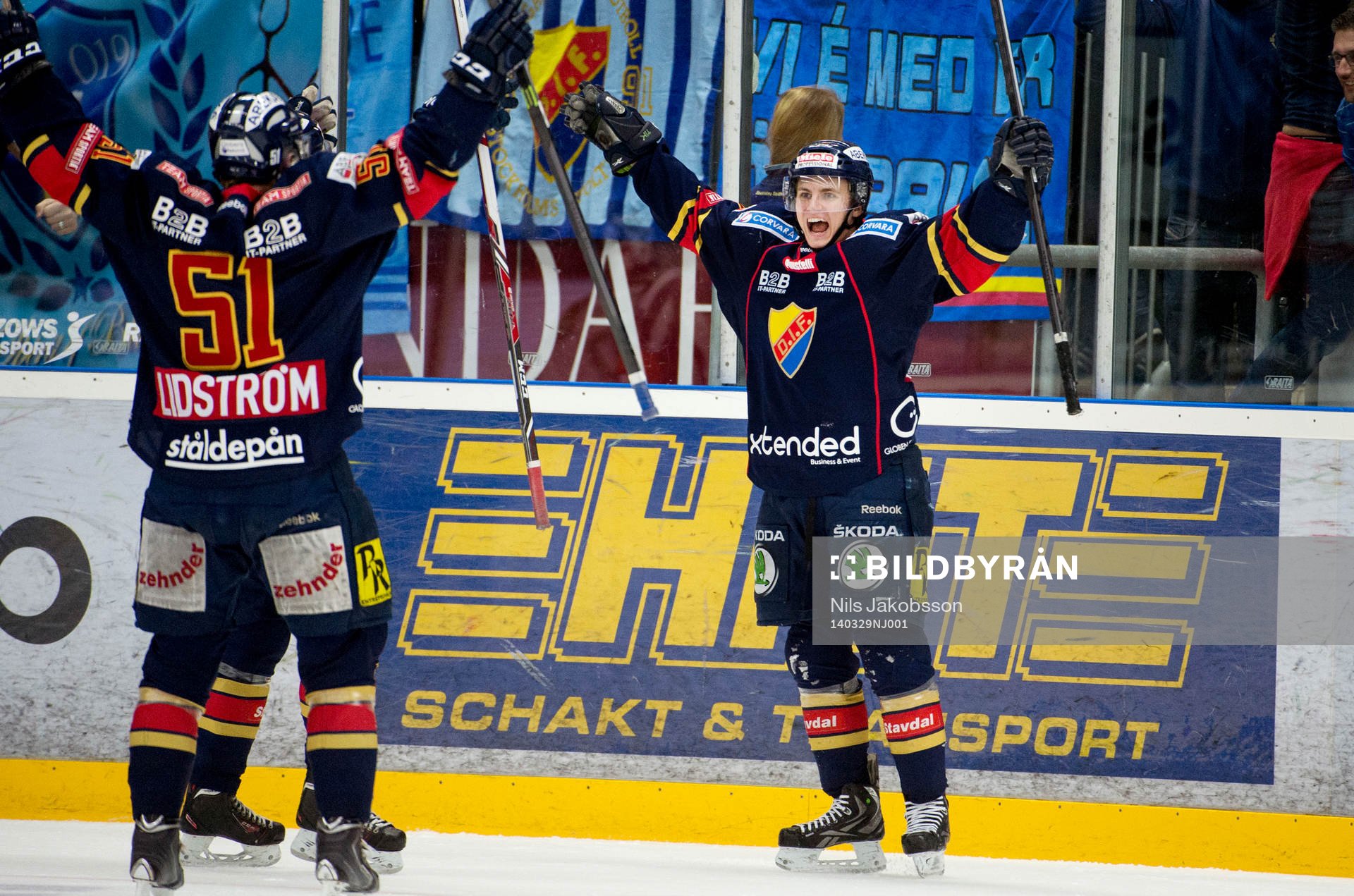 Djurgårdens Djurgårdens Markus Ljungh jublar
