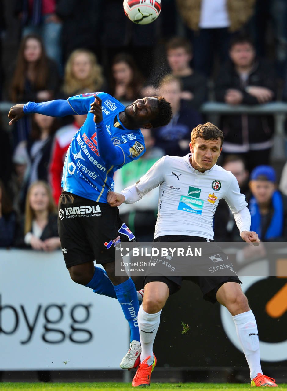 Halmstads King Osei Gyan och Örebros Shpetim Hasani
