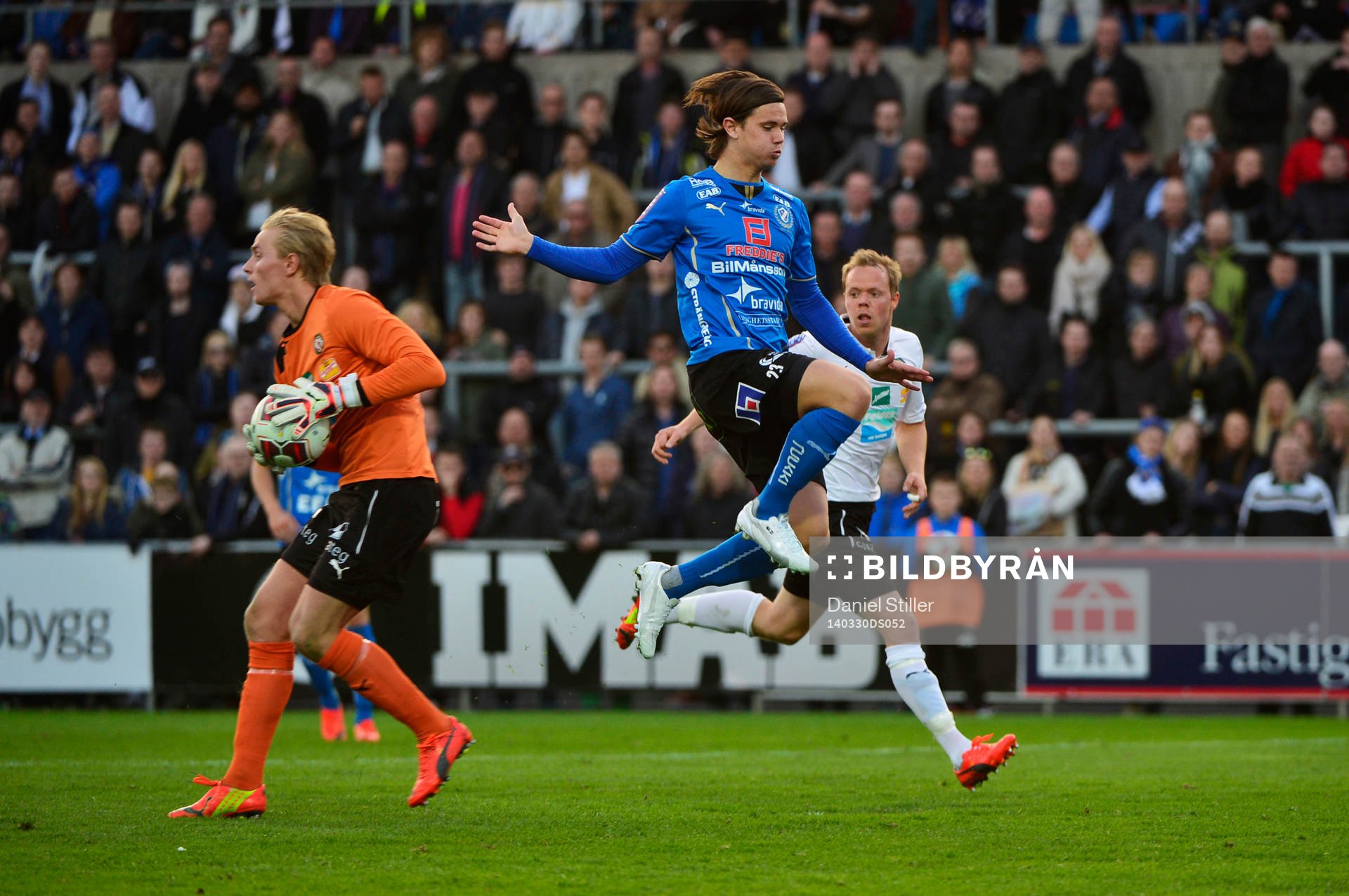 Örebros målvakt Jacob Rinne och Halmstads Marcus Antonsson