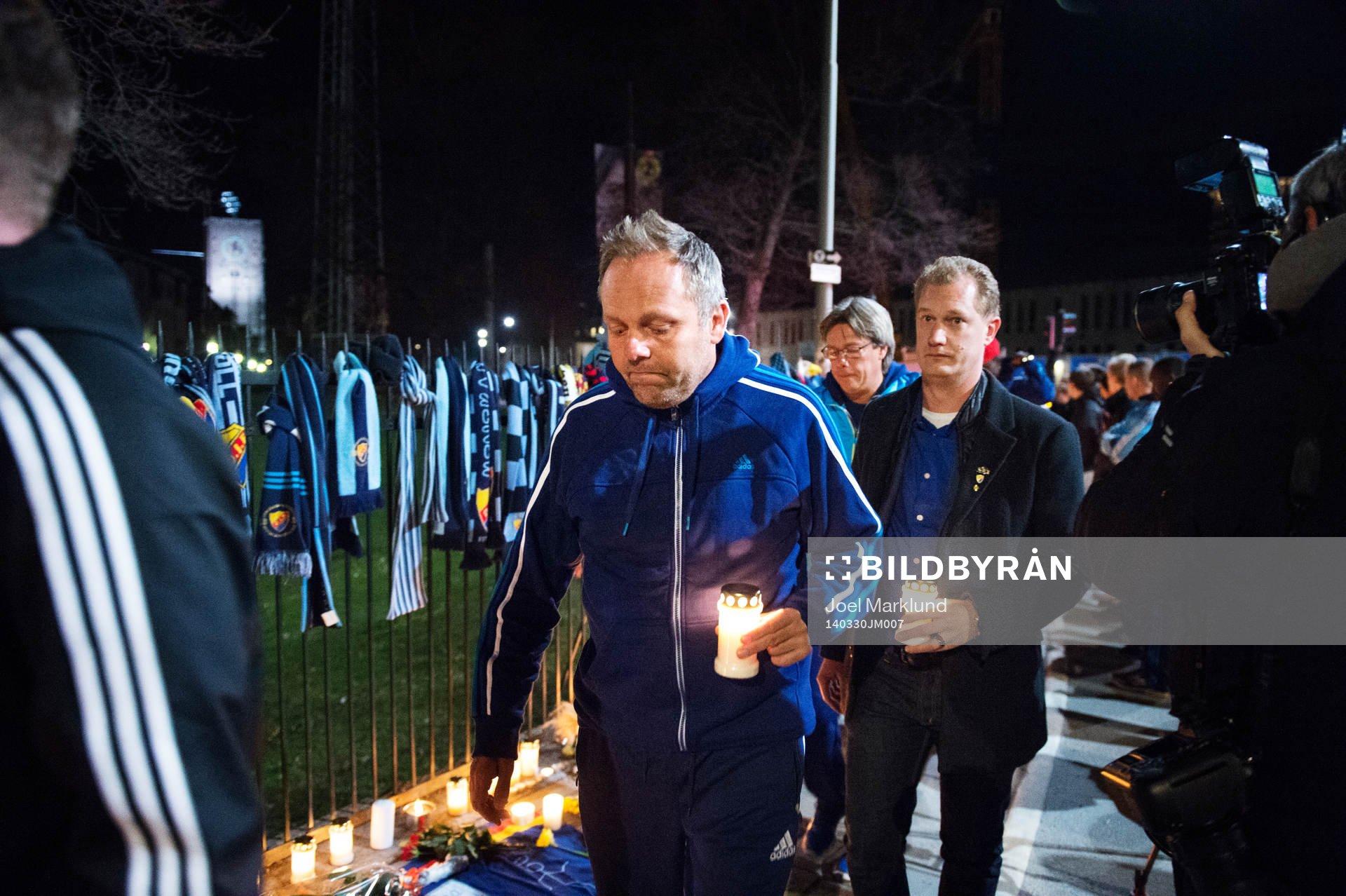 Djurgårdens tränare Anders Johansson och Per Olsson (i
