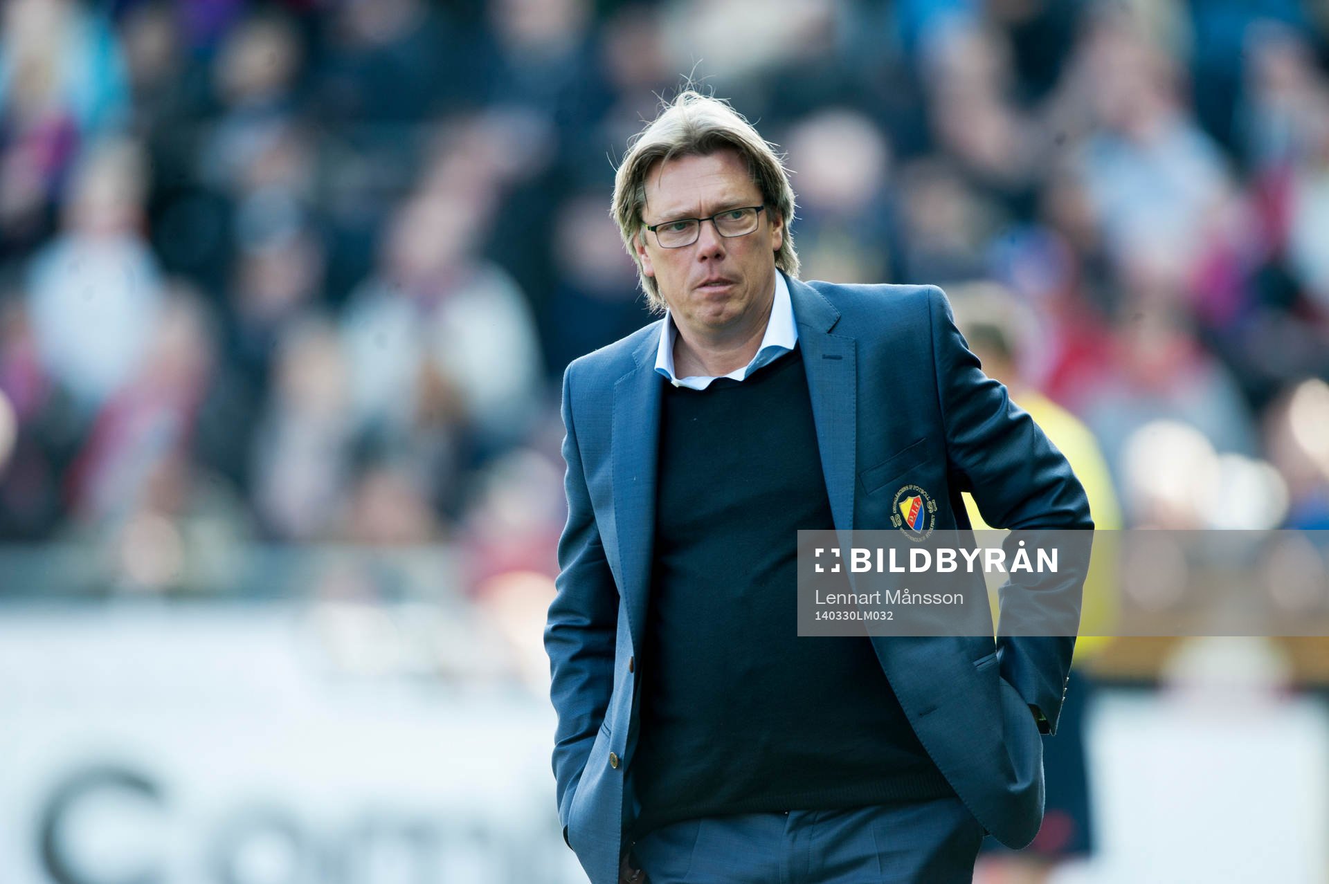 Djurgårdens tränare Per Olsson i matchen i allsvenskan i
