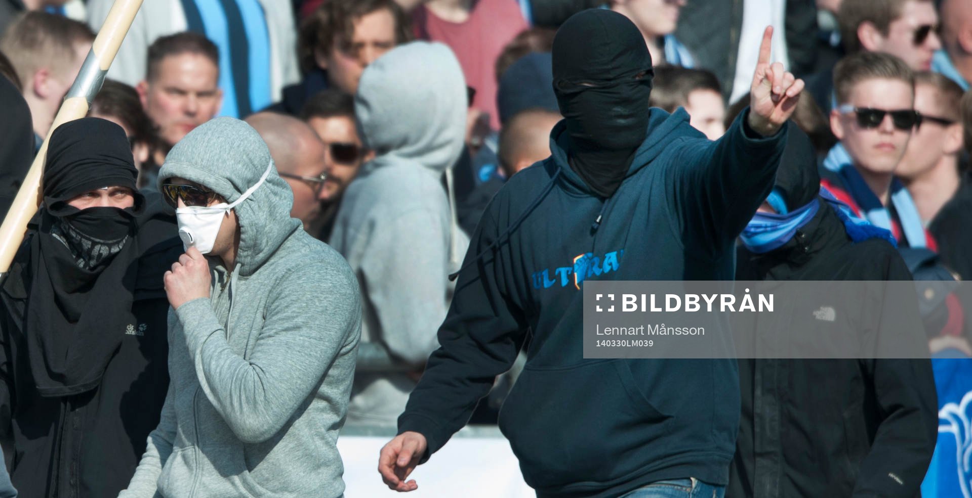 Maskerade Djurgårdens-supporters av dödsmisshandeln i