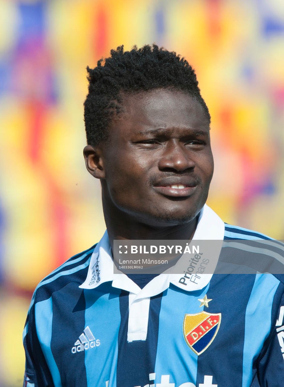 Djurgårdens Daniel Amartey  i matchen i allsvenskan i