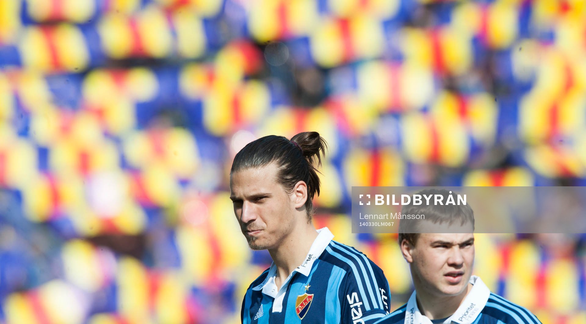 Djurgårdens Aleksandar Prijovic och Simon Tibbling i