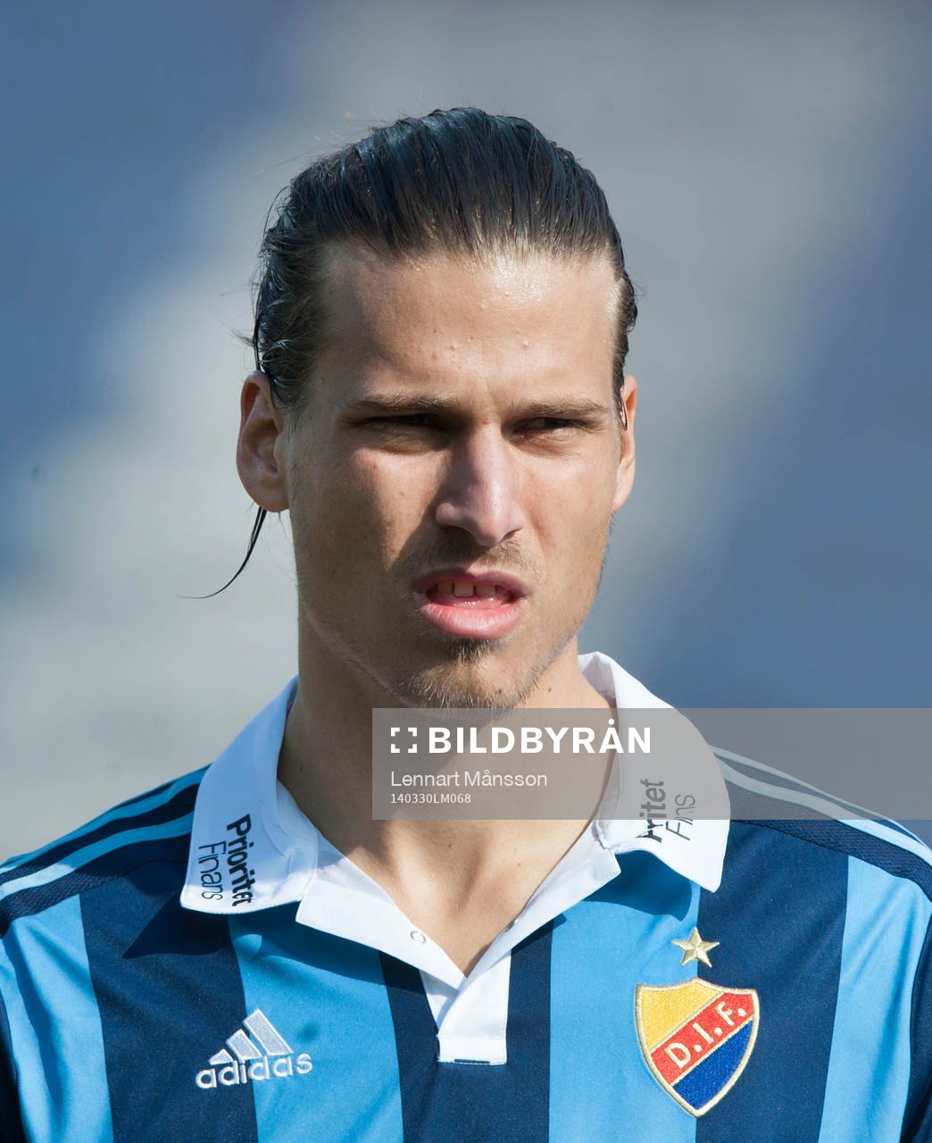 Djurgårdens Aleksandar Prijovic i matchen i allsvenskan i